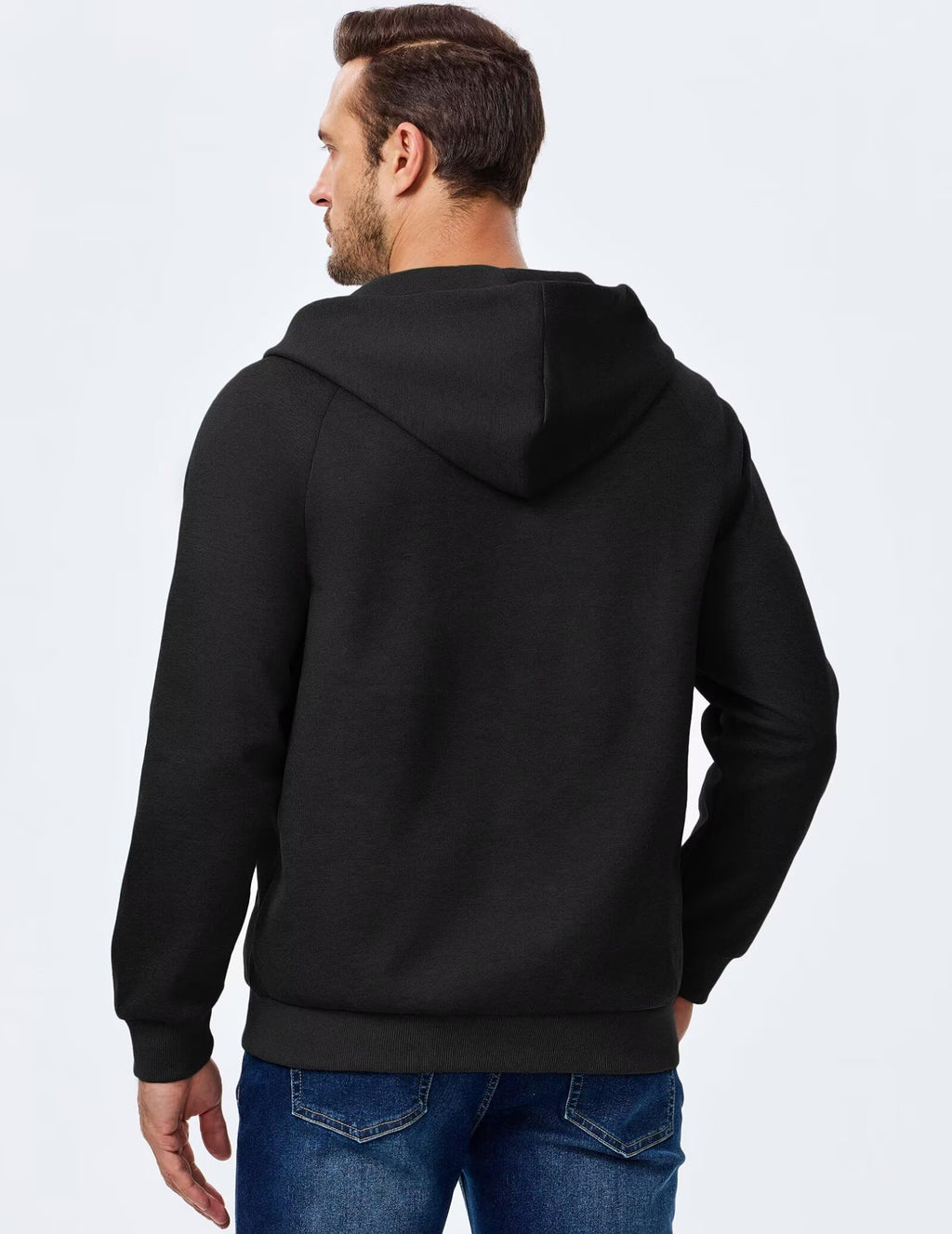 Dokotoo Men Mens Full Zip Hoodie Casual Long Sleeve Drawstring Zipper Hoodies Fall Winter Jackets Coats Color Block Lightweight Comfort Fashion Sweatshirts With Pocket Green X-Large