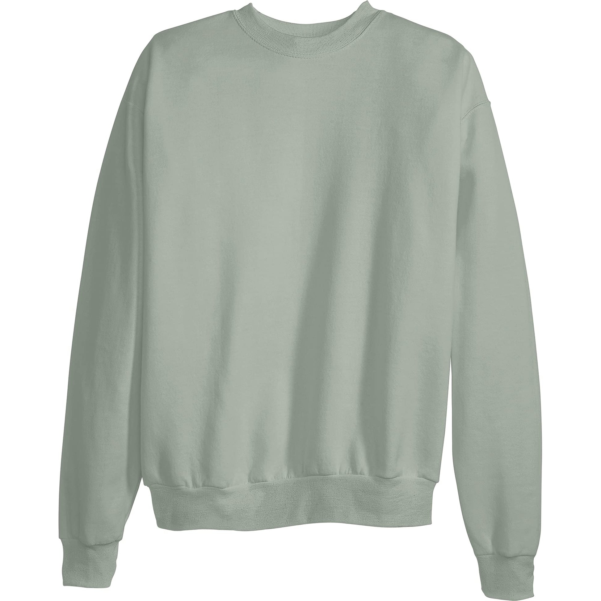 Hanes Men's EcoSmart Sweatshirt, stonewashed green, Medium