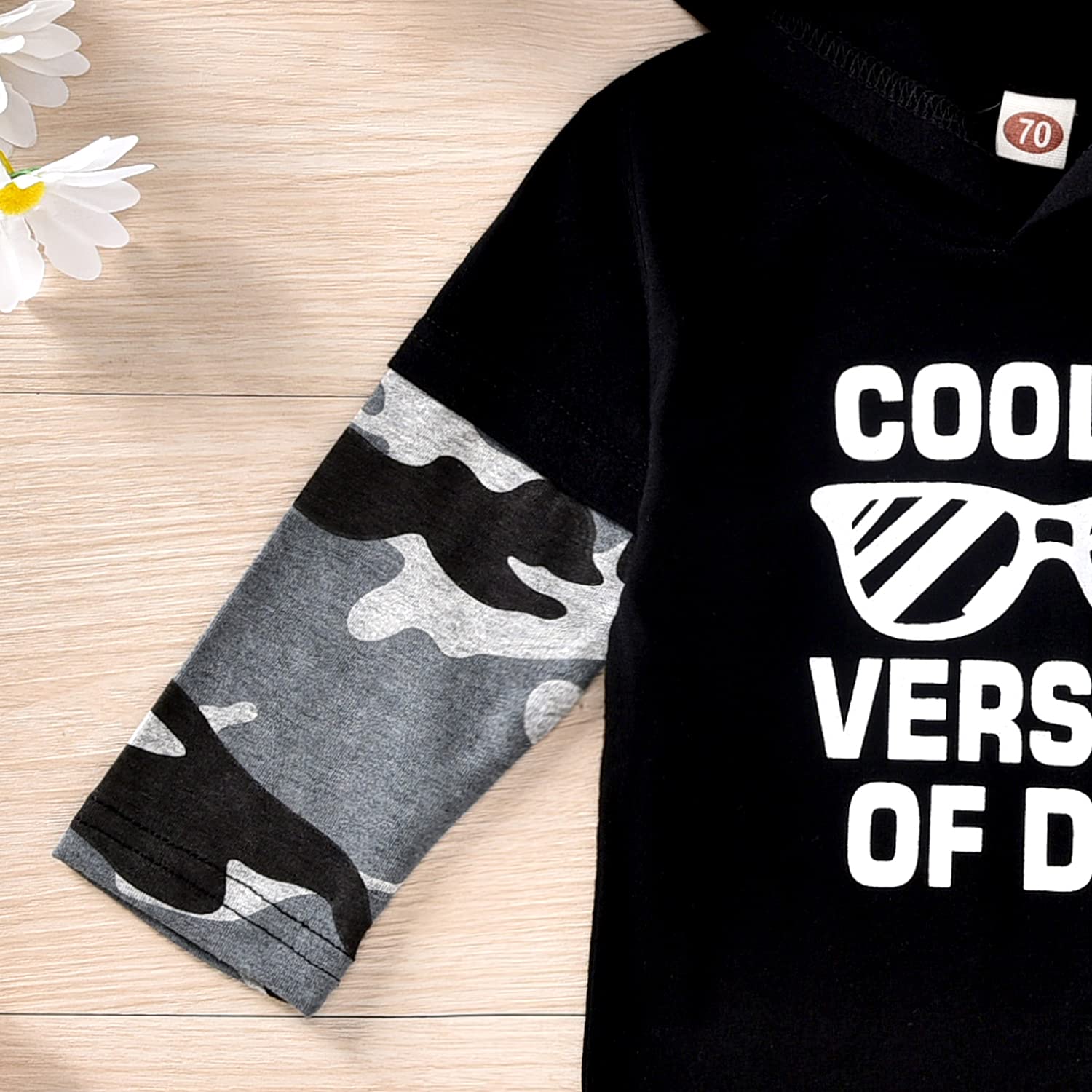 Aalizzwell Toddler Baby Boys Hoodie Sweatshirt Outfits Fall Spring Winter Sweatsuits Clothes Sets (Black, 18-24 Months)