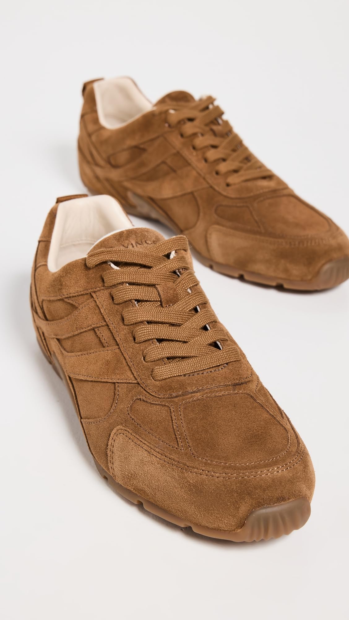 Vince Women's Mojave Trainer Sneakers, Elmwood, Brown, 7 Medium US