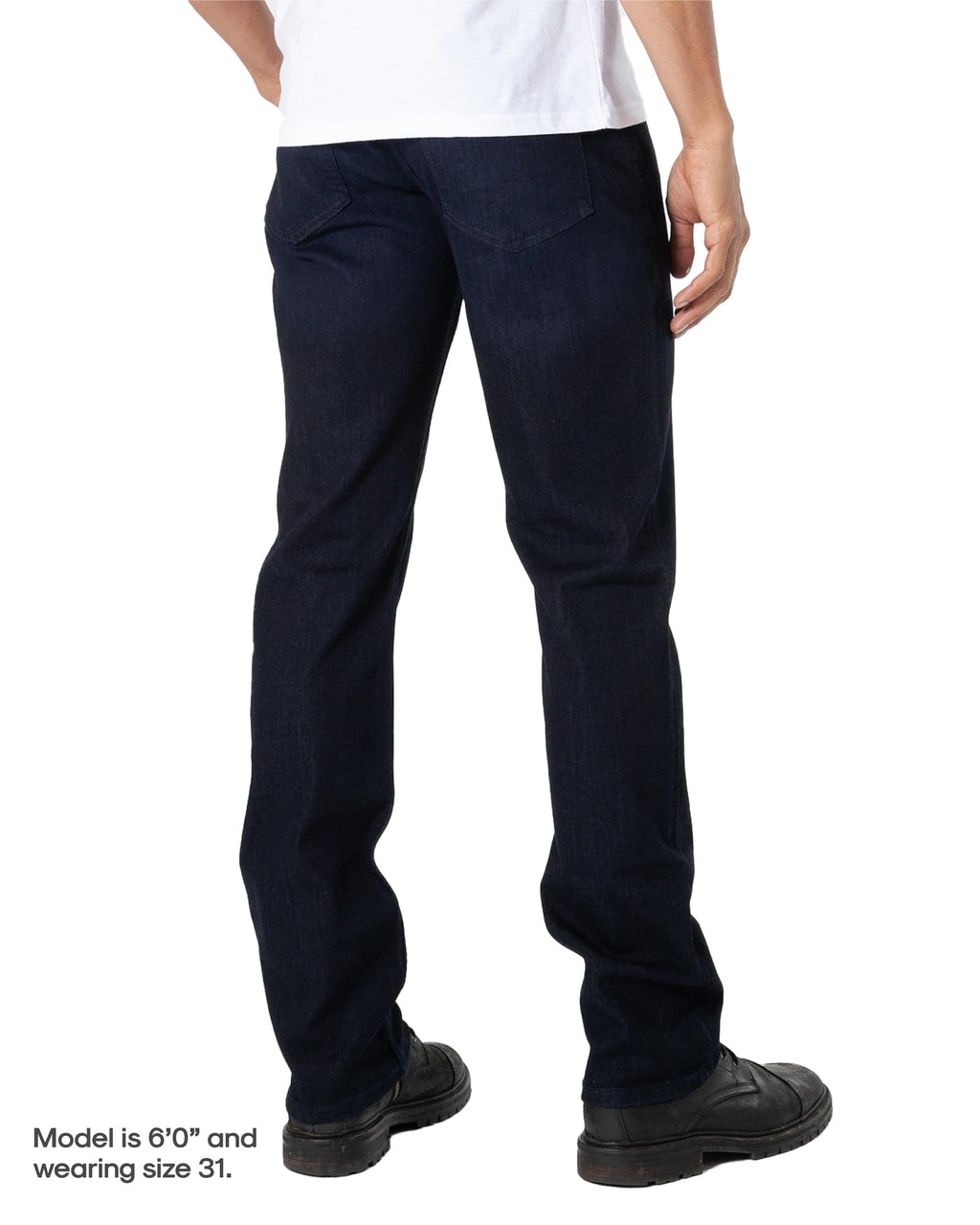 True Classic Mens Jeans – Stretch Jeans for Men, Straight Fit Men’s Stretch Jean, Straight Leg, High-Stretch - Indigo, 38W X 32L