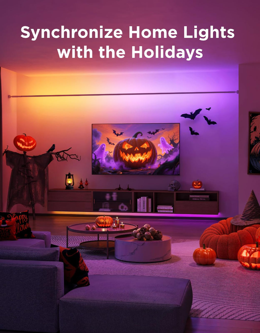 Govee RGBIC Strip Light 2 Pro with Matter, 32.8ft Wi-Fi LED Lights for Bedroom, Cabinet, Party, TV and Gaming Desk, Smart Led Strip Lights Compatible with Alexa and Google Assistant, Home Decor