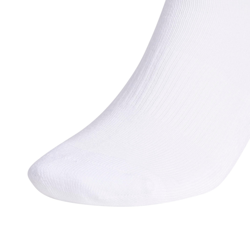 adidas Men's Athletic 6-Pack, Cushioned Crew Socks with Arch Compression for a Secure Fit, White/Black/White, Large