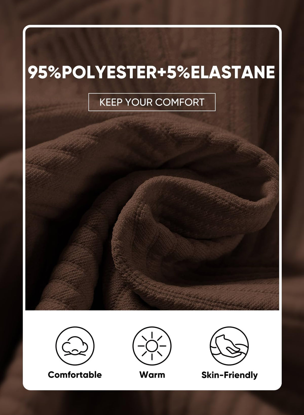 JMIERR Mens Knit Jacquard Outfits Track Suits 2 Piece Set Long Sleeve Pullover Sweatshirt & Running Joggers Sweatpants, Fall Tracksuit Sweatsuits Matching Lounge Sets, 2XL, Coffee