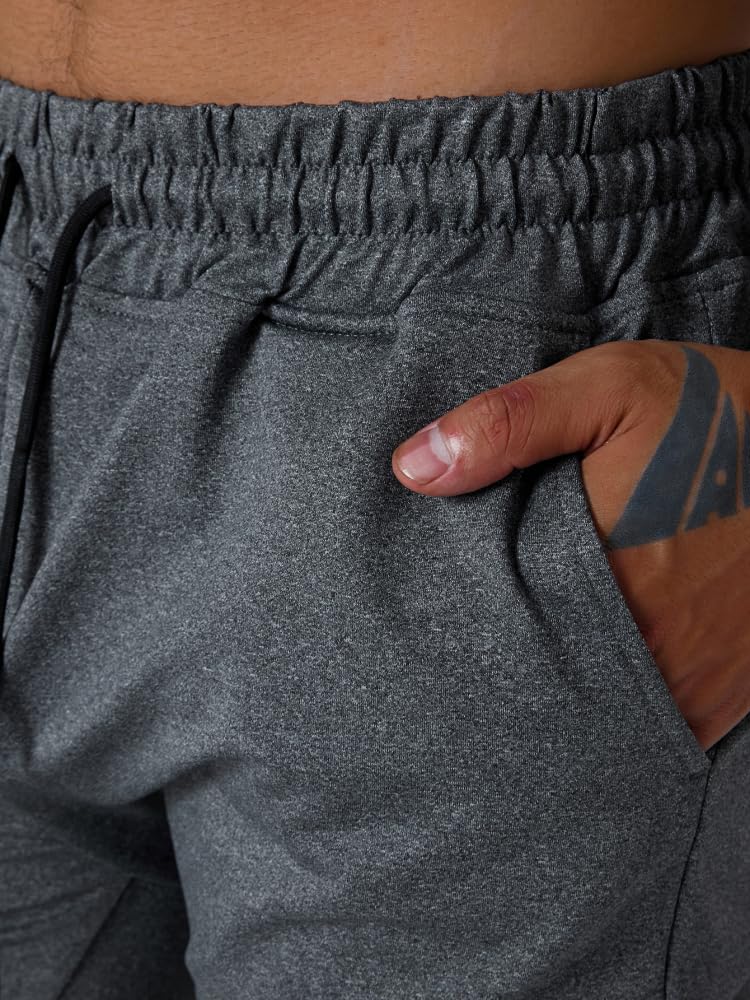 MGYIMOYUGYM Men's Slim fit Jogging Pants, Suitable for Running and Fitness Activities, Bottom Binding Sports Pants Size Dark Grey-L