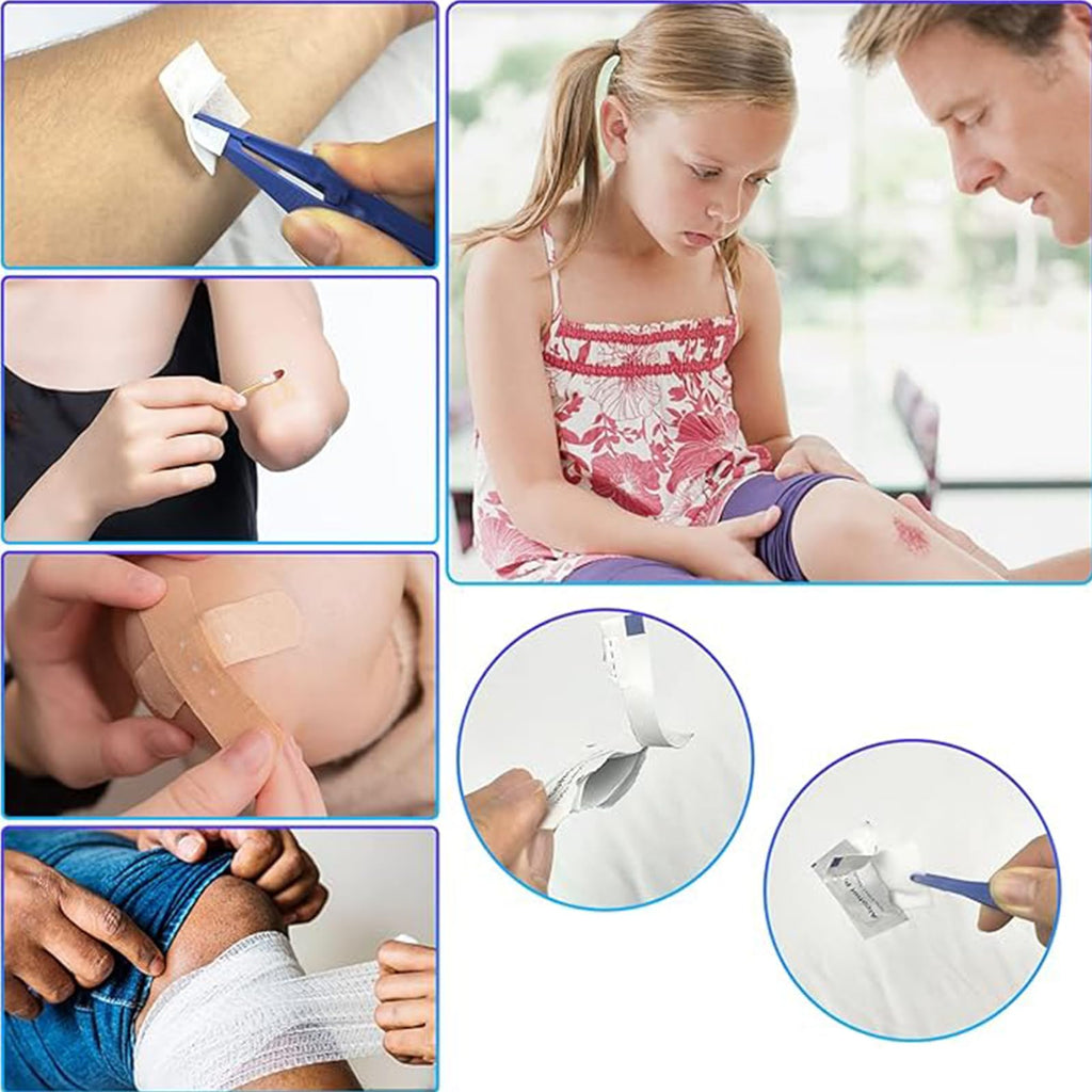 276PCS First Aid Kit Home Car Camping Hiking Emergency Supplies Small Compact Lovely Bag for School Outdoor, Basic Outdoor Essentials Survival Kit for Travel AMORNING