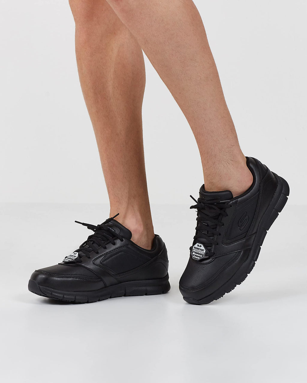 Skechers Men's Nampa Food Service Shoe, Black, 10.5