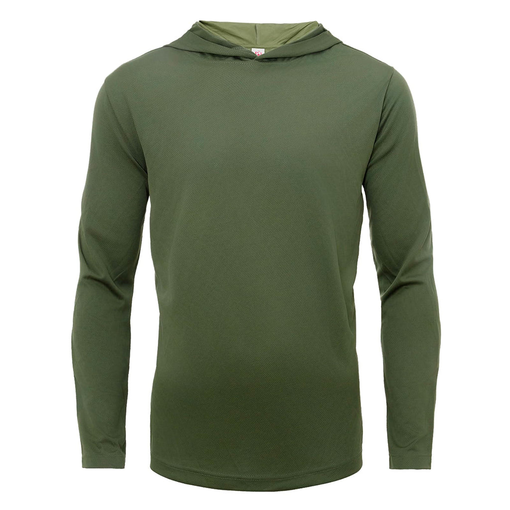 Mens Active Athletic T-Shirts Set Long Sleeve Sun Protective Quick Dry Hoodies Shirt 5 Pack M