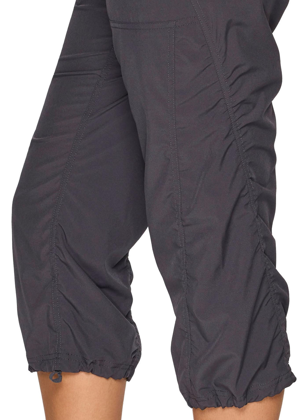 RBX Active Women's Lightweight Capri Pant Drawstring Joggers for Women Charcoal S21 XS