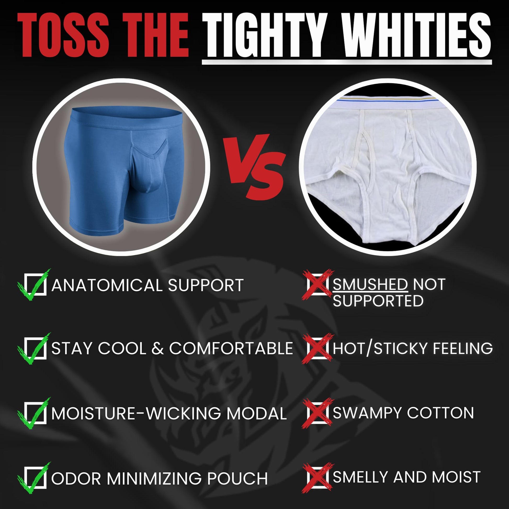 Real Men 7in Modal Boxer Briefs V-Fly B Pouch Lrg 3pk Blu/HthrGry/SltGry Mens Black Underwear Men Mens Black Boxer Briefs Best Bulge Enhancing Underwear