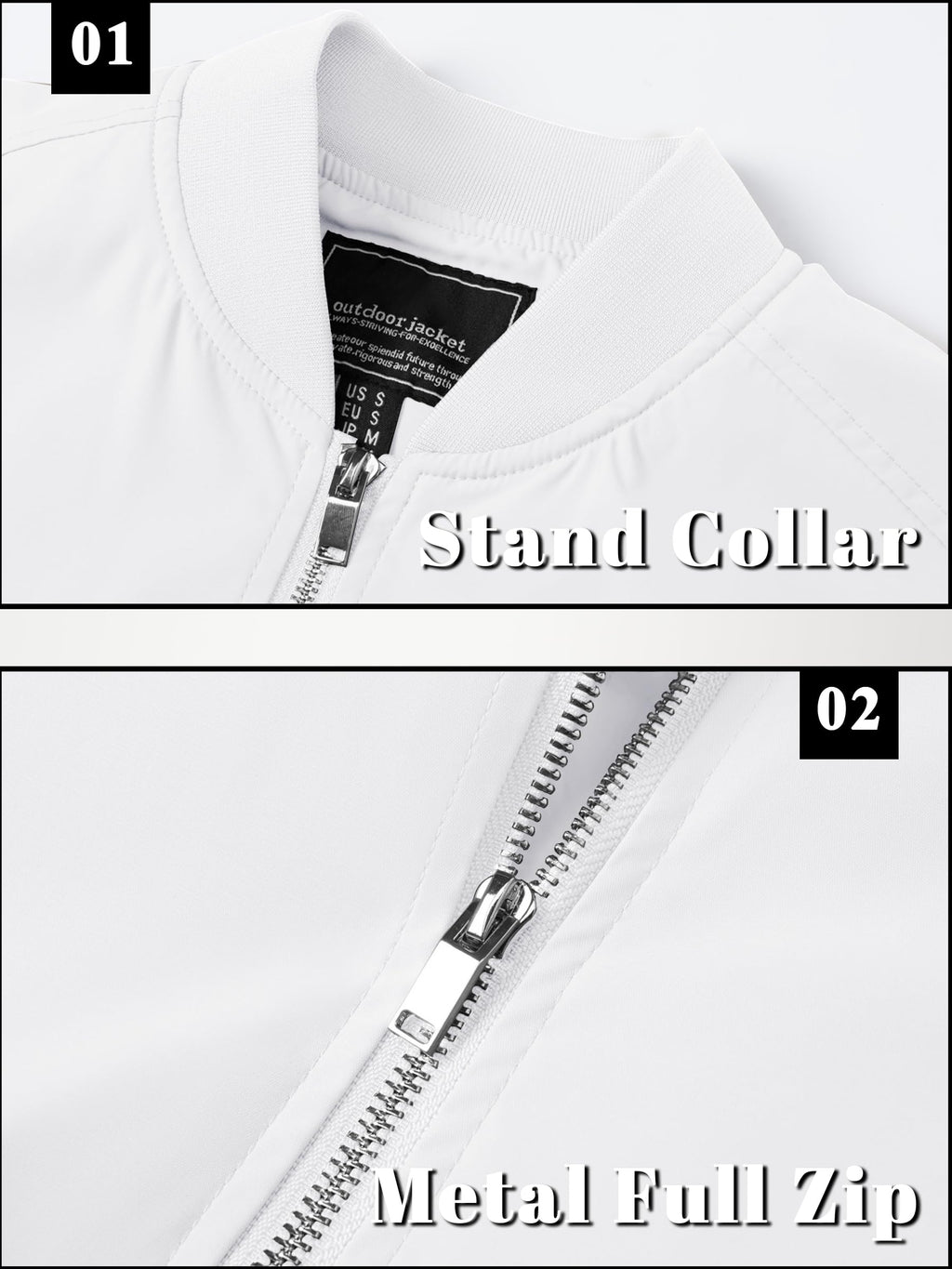 TACVASEN Jackets for Men Varsity Jackets for Men Fashion Coat Men's Casual Mens Spring-Jacket Lightweight Casual Windbreaker Zip Up Jacket