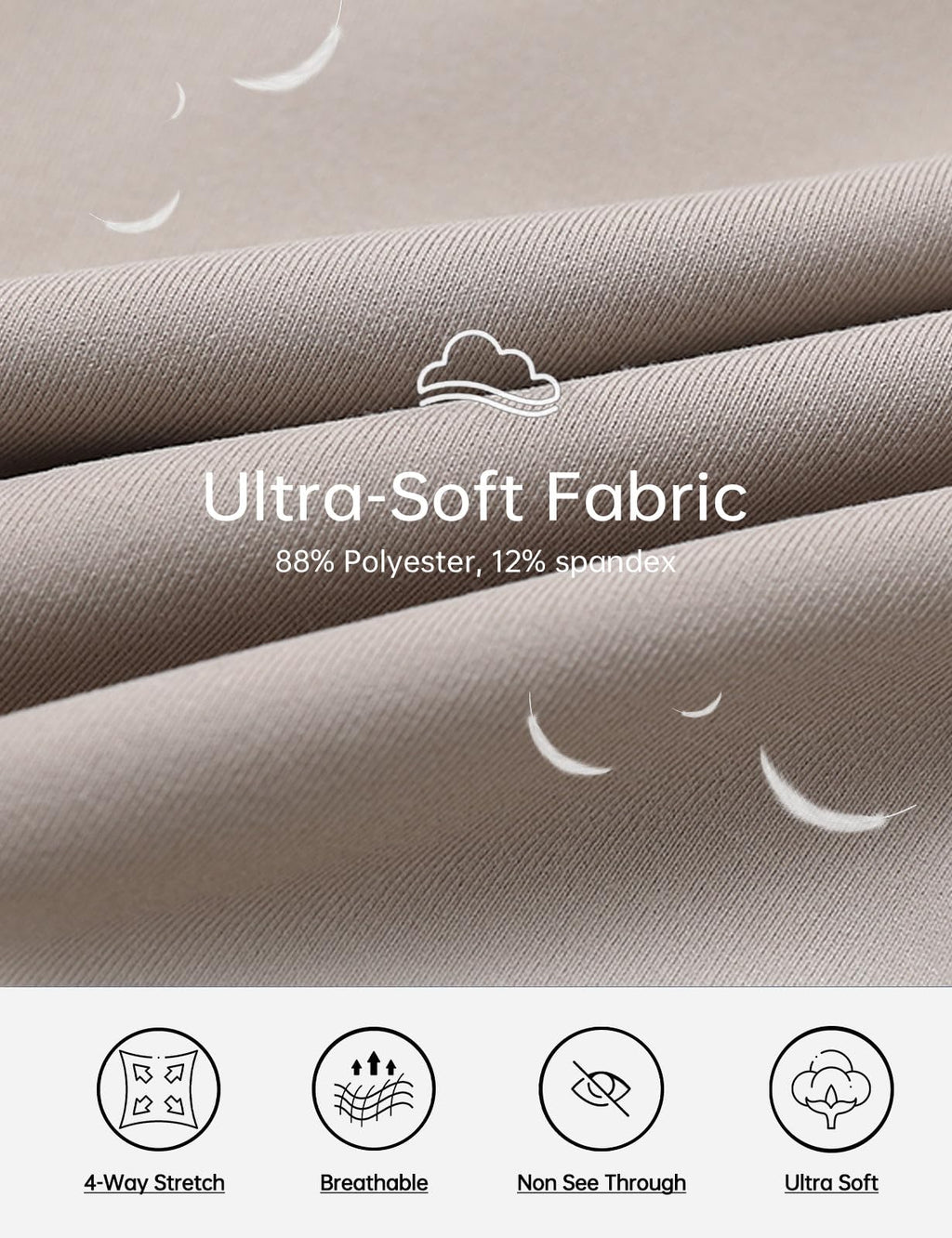 baleaf Women's Bermuda Long Shorts 14" Knee Length Capri Pants High Waisted Athletic Shorts with Pockets Summer Casual Khaki M