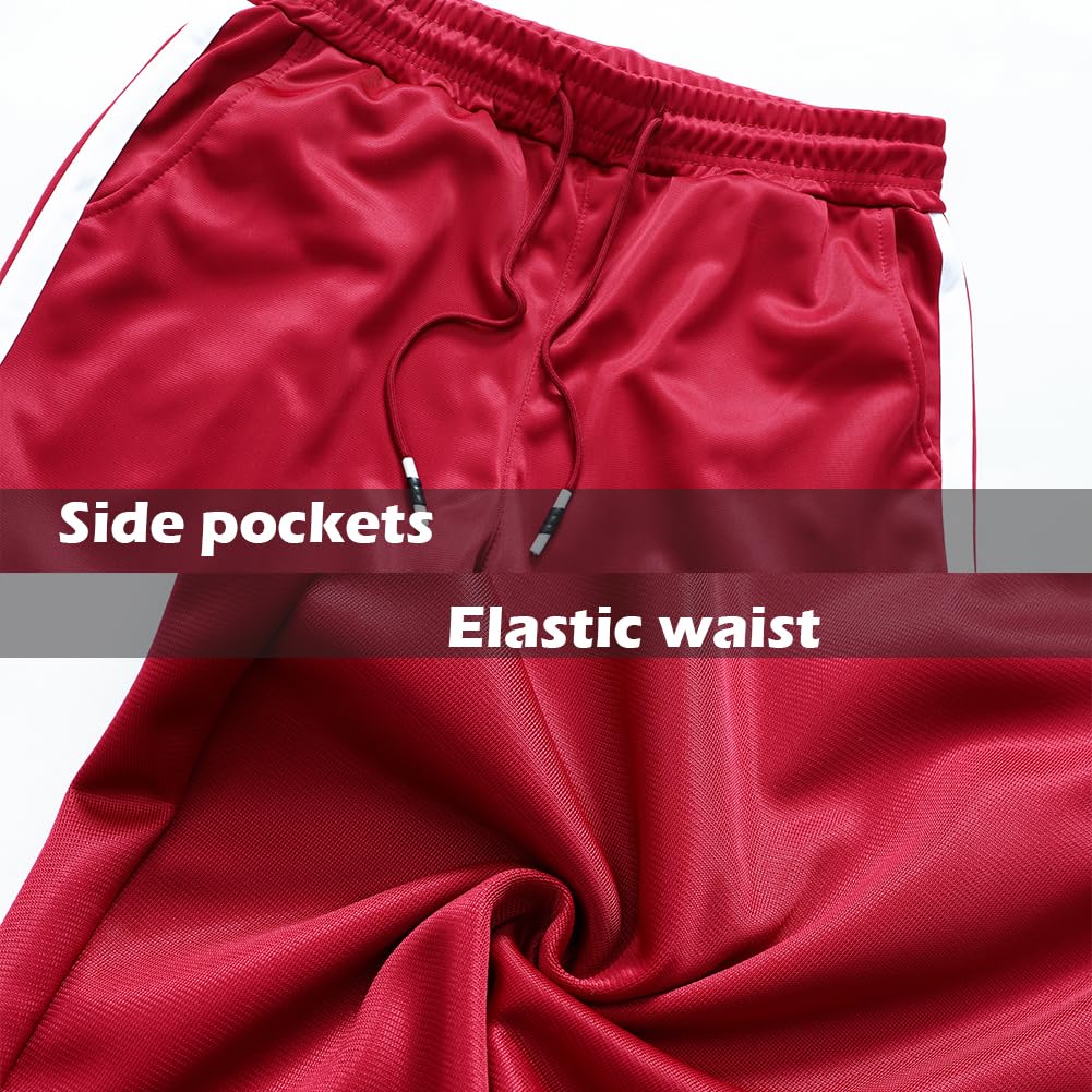 GXAMOY Men's Athletic 2 Pieces Tracksuit Casual Full Zip Jogging Sweat Suit Workout Sports Set Sportswear Orange(TZ001) XL