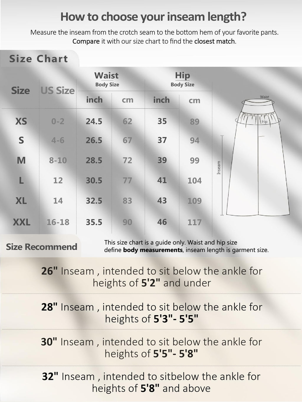 ODODOS Women's Wide Leg Palazzo Lounge Pants with Pockets Light Weight Loose Comfy Casual Pajama Pants-30 inseam, Light Beige, XX-Large