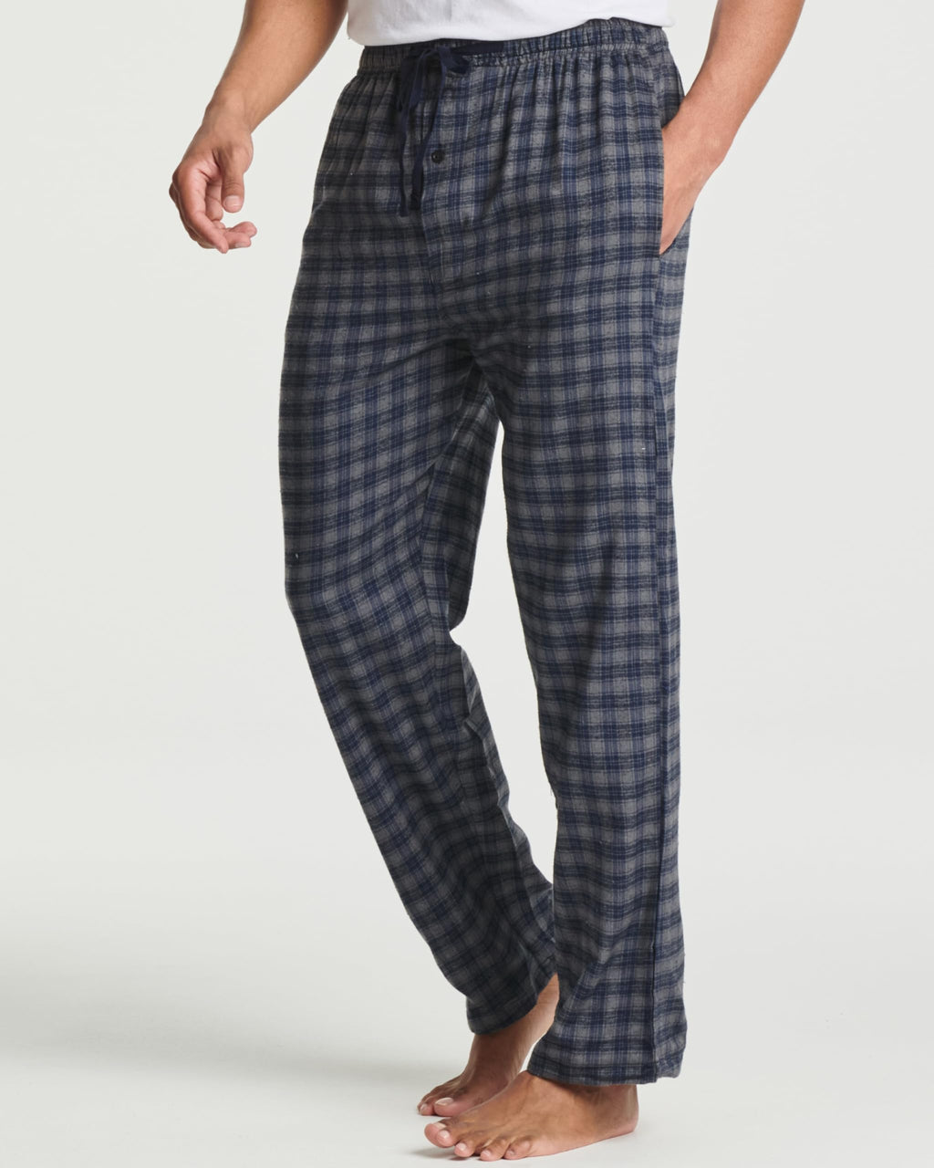 Real Essentials 3 Pack: Mens Pajama Pants Cotton Super Soft Pajamas Men Flannel Bottoms Fleece Buffalo Plaid Pj Gifts Lounge Pants Sleepwear Pijamas Hombres Essentials Woven,Set 8-XL