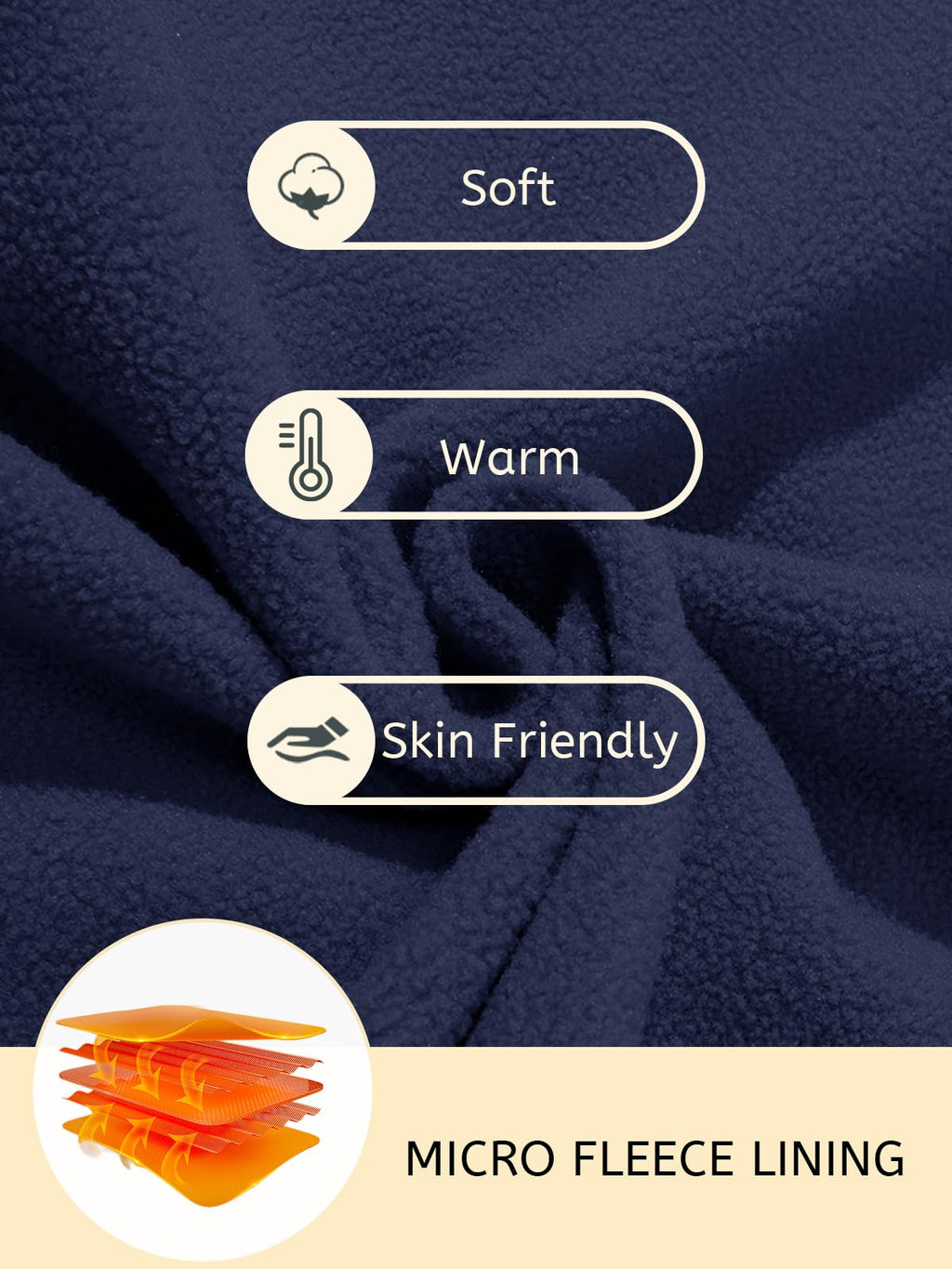 MAGCOMSEN Men's Casual Pullover Hoodies Long Sleeve Hooded Sweatshirts Athletic Sweatshirts Active Sportswear Fall Spring Pullover Navy M