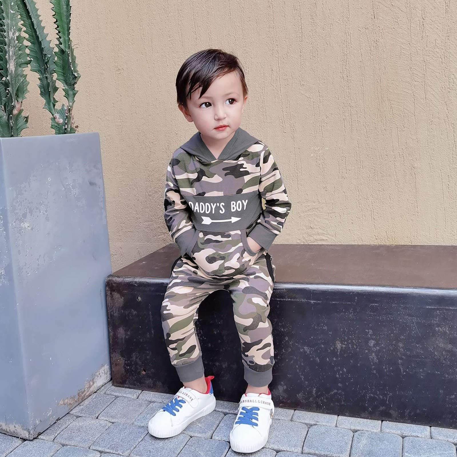 12-18 Month Baby Boy Clothes Fall Infant Camo Outfit Cute Graphic Hoodie Camoflage Pant Winter Clothing Sweat Suit Set 1 Year Old Boy Outfit