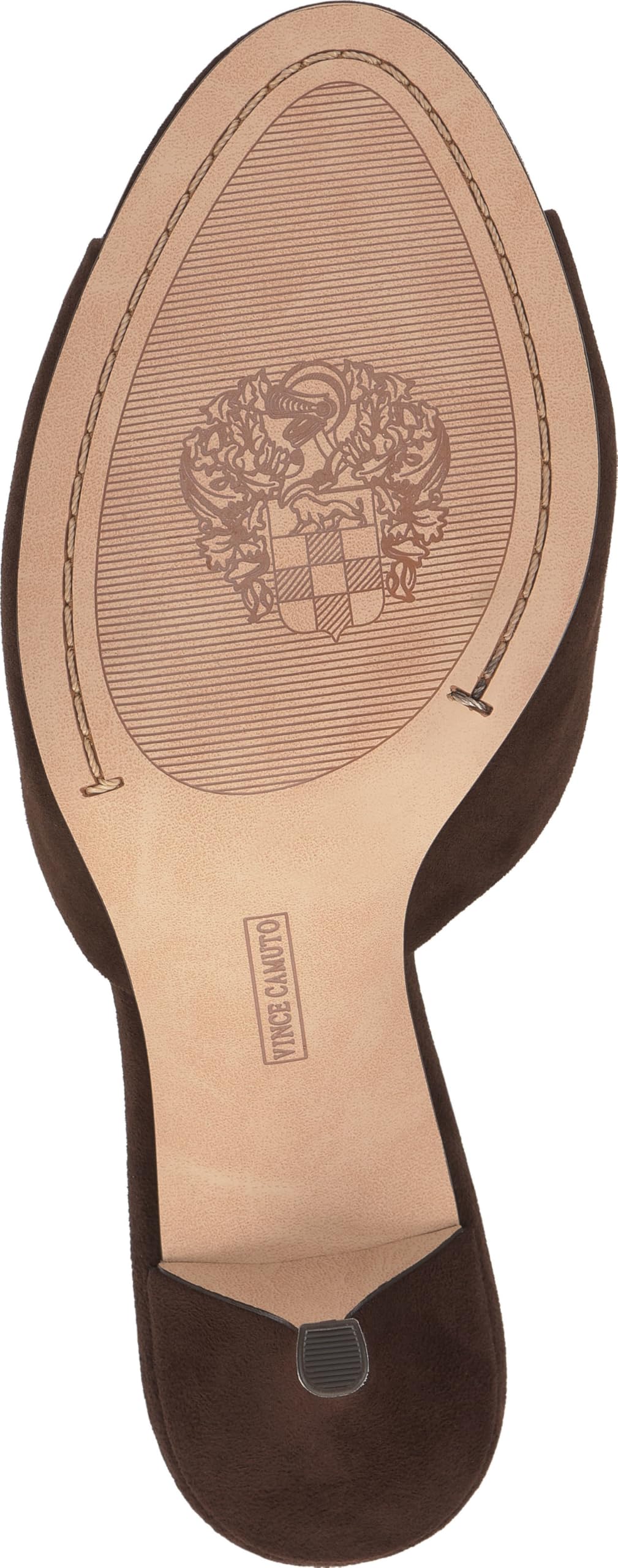 Vince Camuto Women's Prynn Heeled Sandal, Brownie Suede, 8