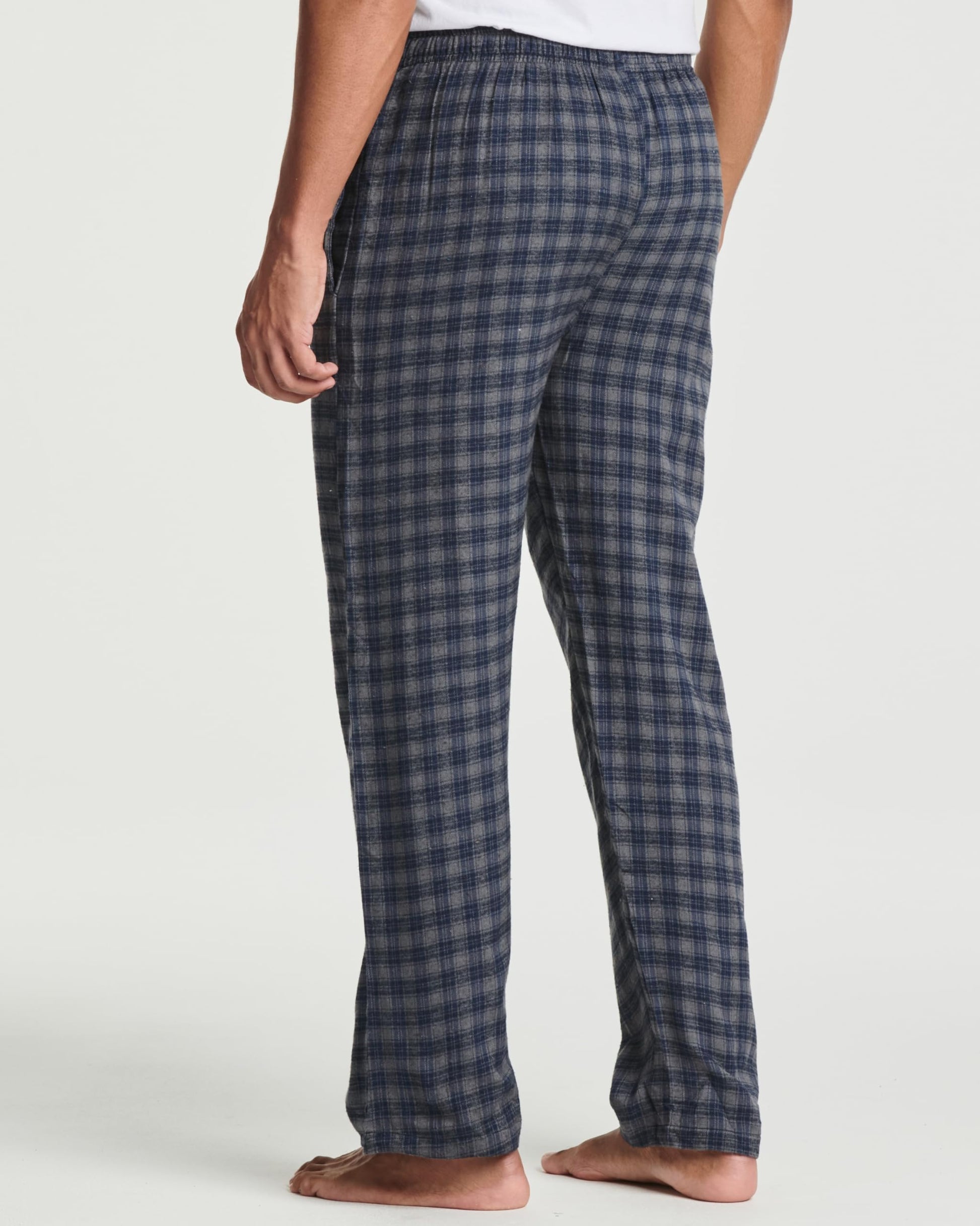 Real Essentials 3 Pack: Mens Pajama Pants Cotton Super Soft Pajamas Men Flannel Bottoms Fleece Buffalo Plaid Pj Gifts Lounge Pants Sleepwear Pijamas Hombres Essentials Woven,Set 8-XL