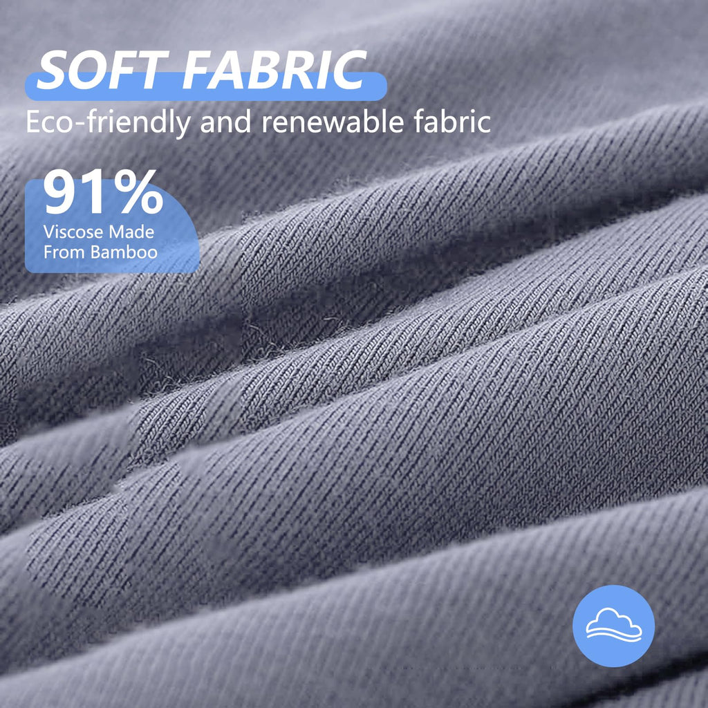 Boxhero [2025 Upgrade] Bamboo Boxer Briefs- Breathable Mens Underwear, Built-in with 3D Pouch Comfortable Underwear for Men