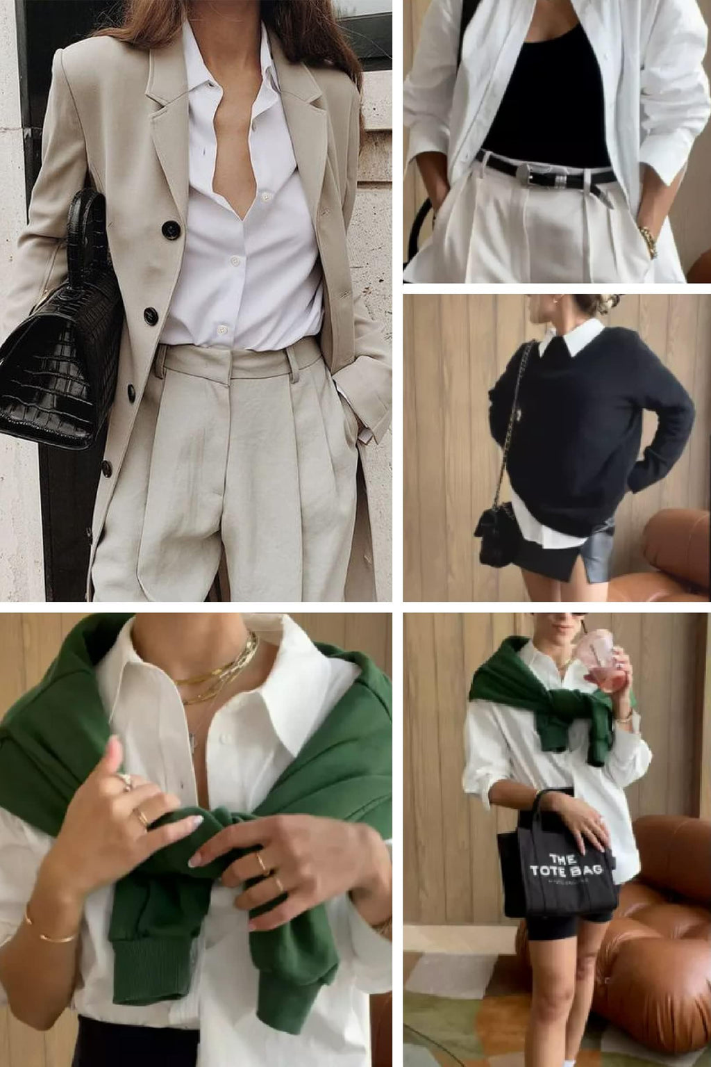 Zeagoo White Blouse for Women Long Sleeve Dress Shirts Collared Tops Casual Work Business Fall Outfits for Women 2025 L