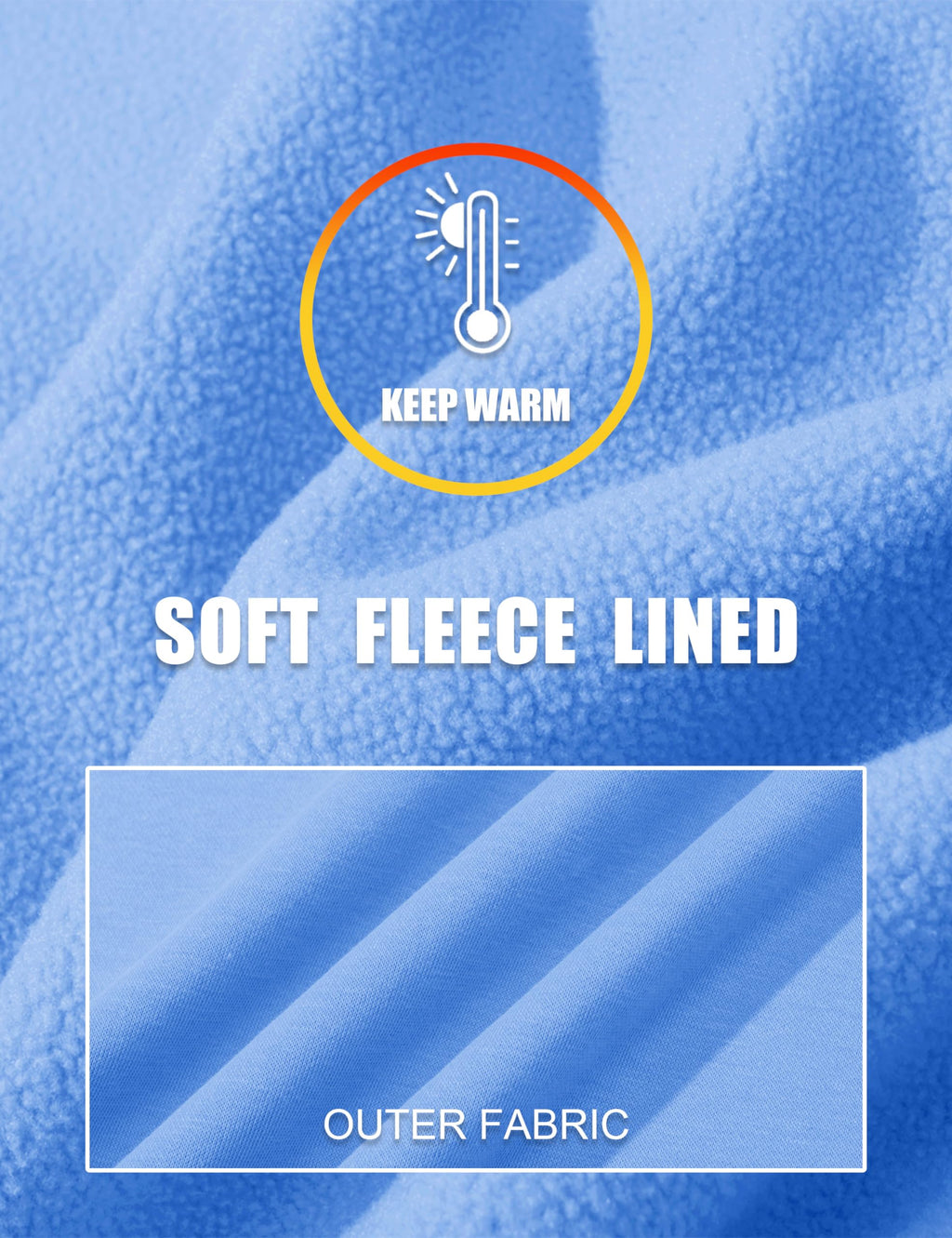 MAGCOMSEN Fleece Hoodie Men Full Zip Athletic Long Sleeve Hooded Sweatshirts with Pockets Lightweigt Zip Hoodie Men Light Blue L