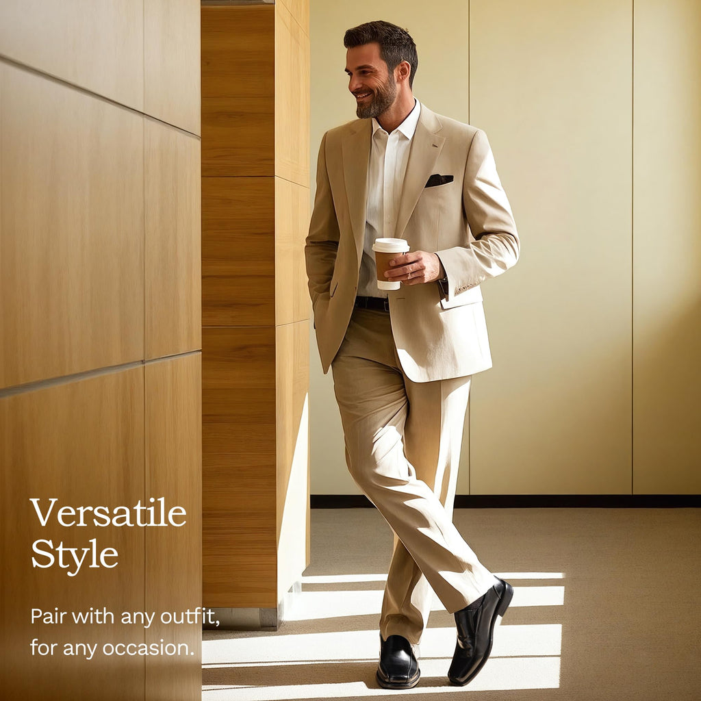 Bruno Marc Men's Slip on Dress Loafers Shoes,Size 11,Black,STATE-01