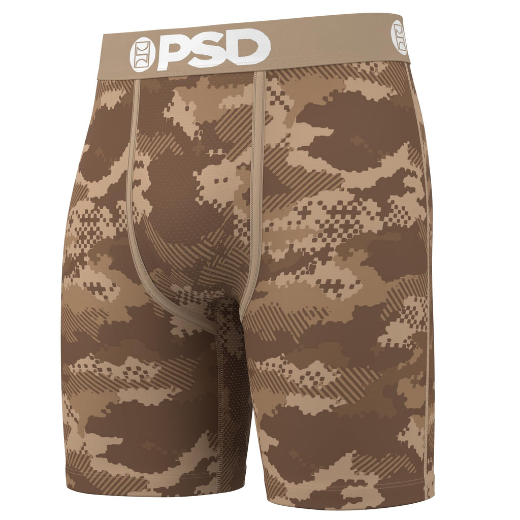 PSD Underwear Mens Boxer Briefs - Warface Militia 3 Pack, 7 Inch Inseam, Moisture-Wicking, Boxer Briefs for Men Pack, Size M