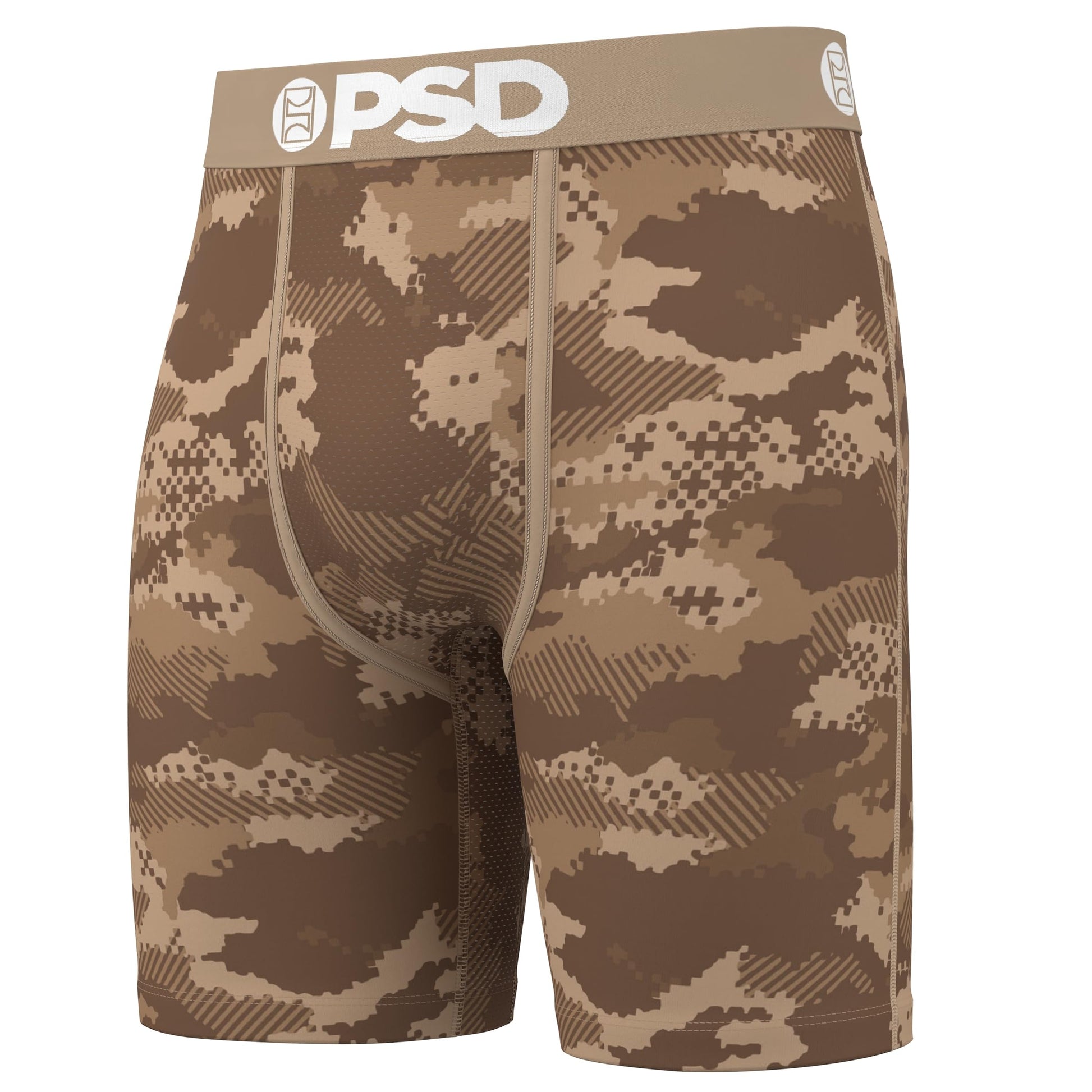 PSD Underwear Mens Boxer Briefs - Warface Militia 3 Pack, 7 Inch Inseam, Moisture-Wicking, Boxer Briefs for Men Pack, Size M