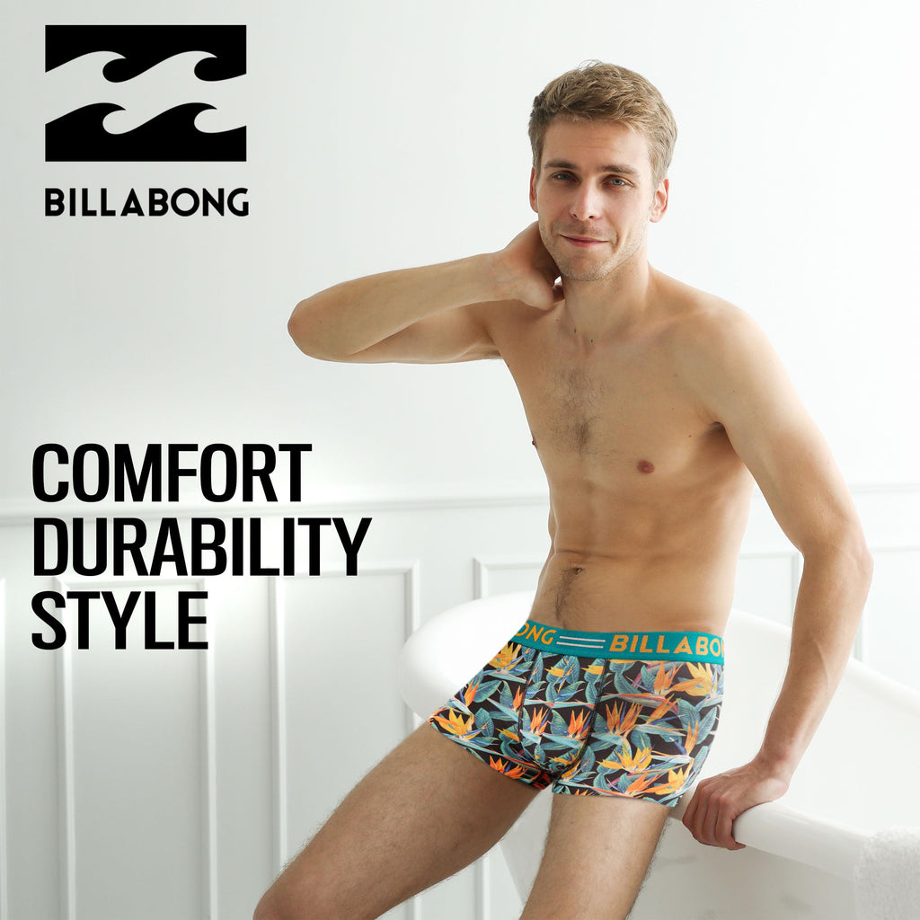 Billabong Mens Underwear 4 Pack Microfiber Performance Boxer Briefs for Men