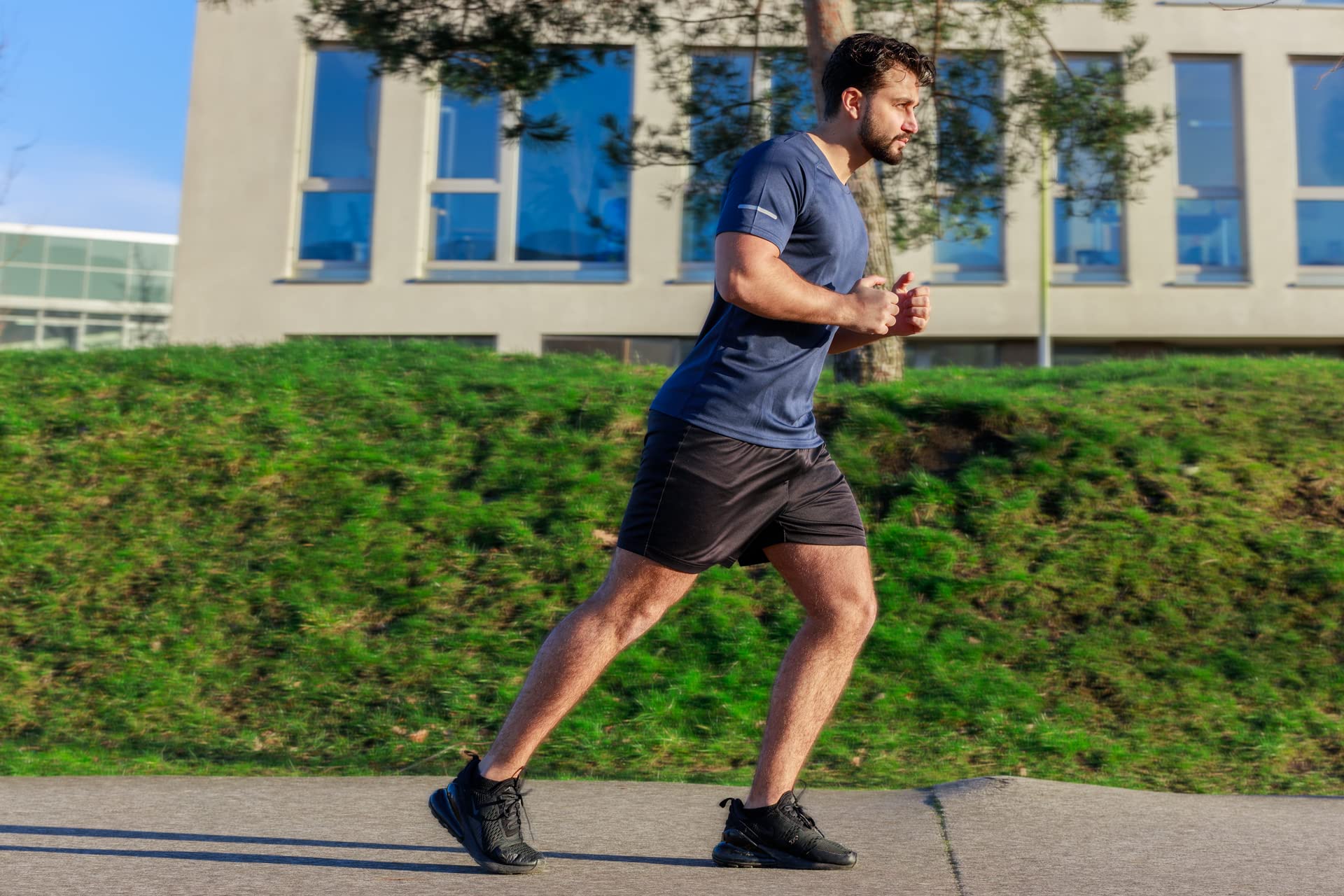 frueo Men’s 3 Pack Sport T-Shirt, Cool Dry Breathable Short Sleeve Mesh Fitness Shirt, Workout Gym Running Top,520,Black Gray Navy,5XL