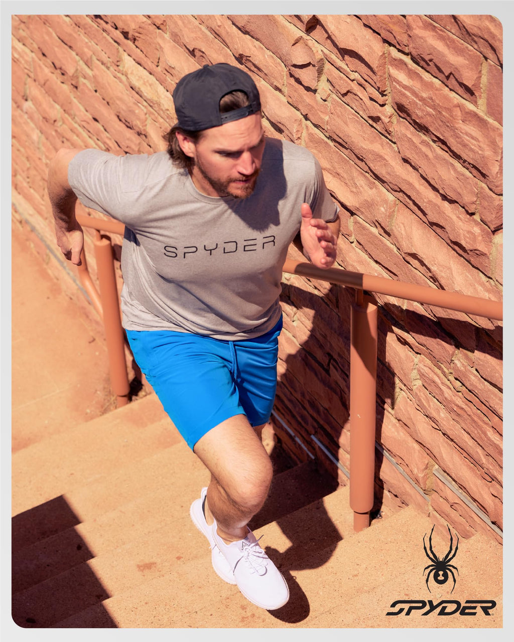 Spyder Athletic Mens T Shirt - Moisture Wicking Performance Ultra Soft Short Sleeve Running Gym Workout Shirts for Men, Size XX-Large, Navy Jacquard