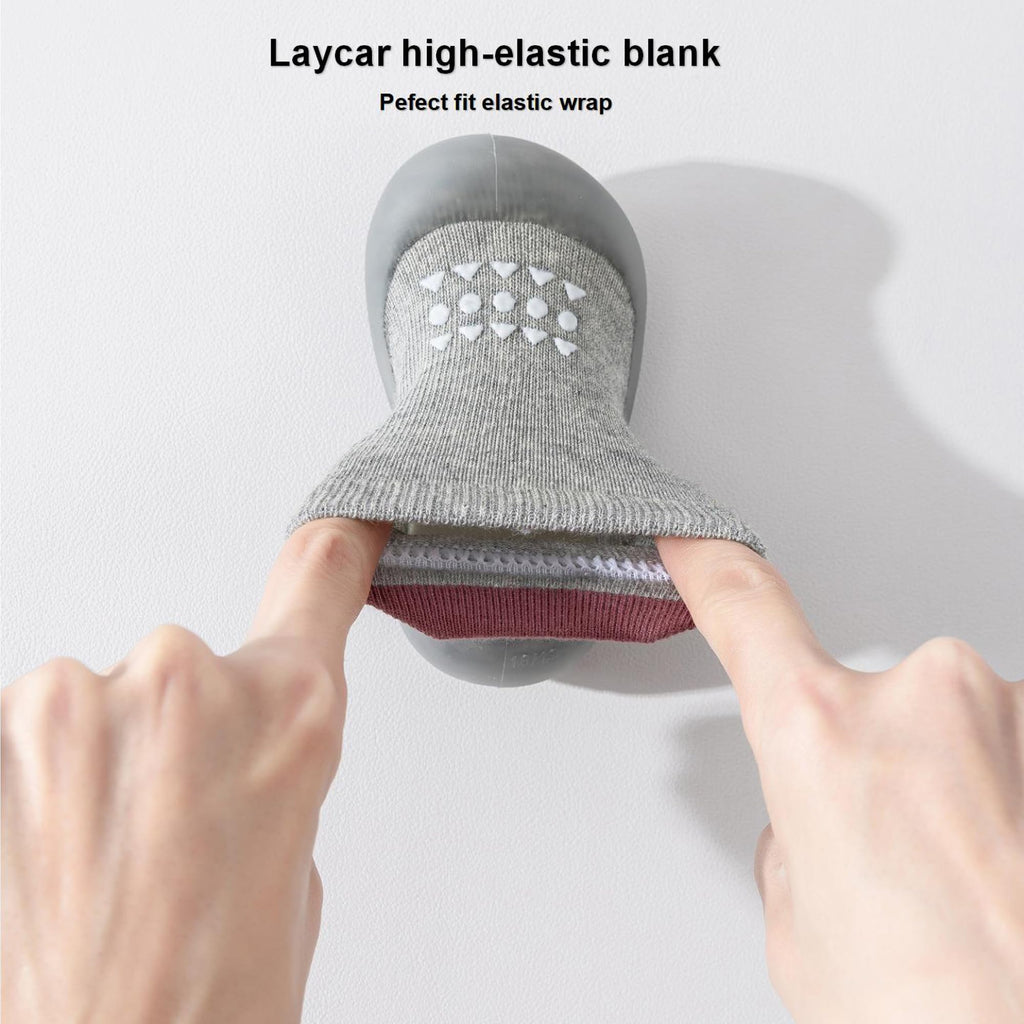 Hstyle Baby Sock Shoes Toddler Walking Shoes Infant Non-Slip Slippers Soft Rubber Sole Sneakers for Baby Boys Girls