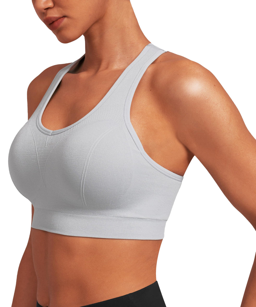 Women Racerback Sports Bras - High Impact Workout Gym Activewear Bra