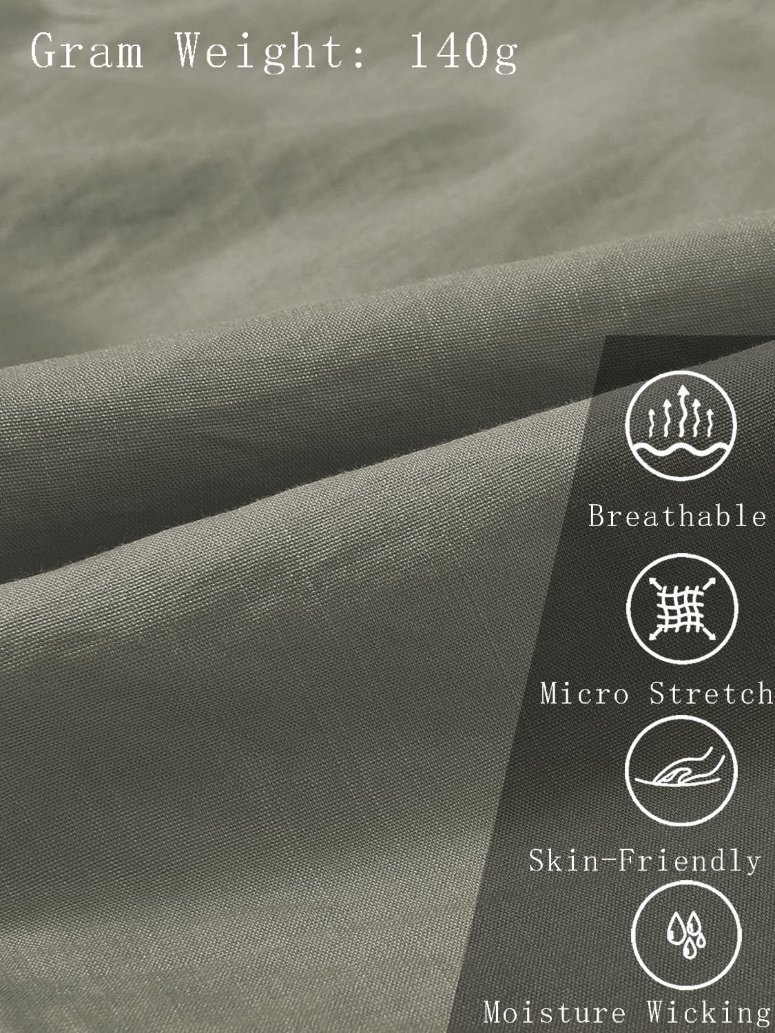 MoFiz Women's Hiking Pants Cargo Joggers Sweatpants with Pockets Lightweight Quick Dry Outdoor Summer Casual Athletic Elastic Waist Grey Khaki XS