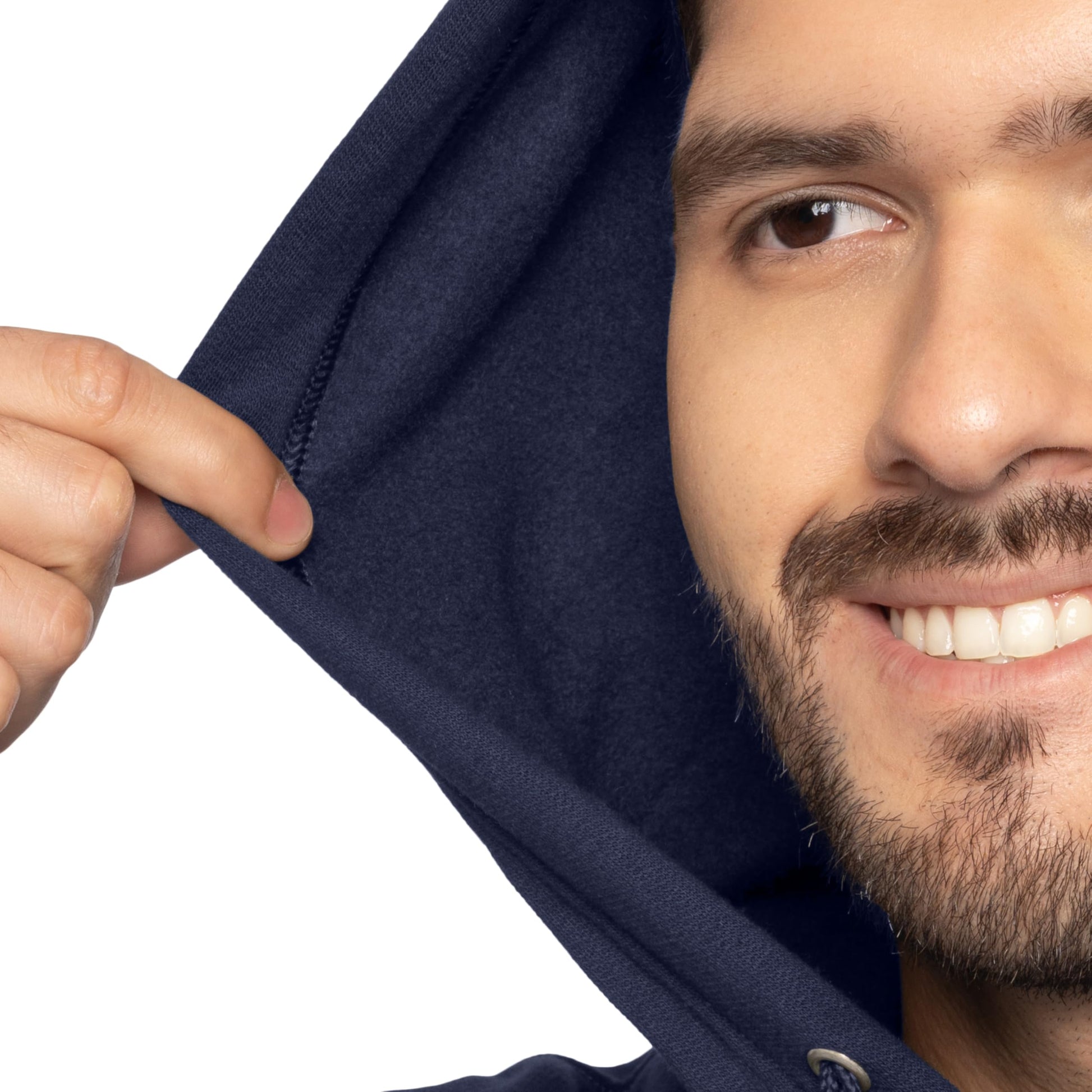 Fruit Of The Loom Unisex Adult Eversoft Fleece Hoodies, Pullover & Full Zip, Moisture Wicking Breathable, Sizes S-4x Shirt, Navy, Medium US