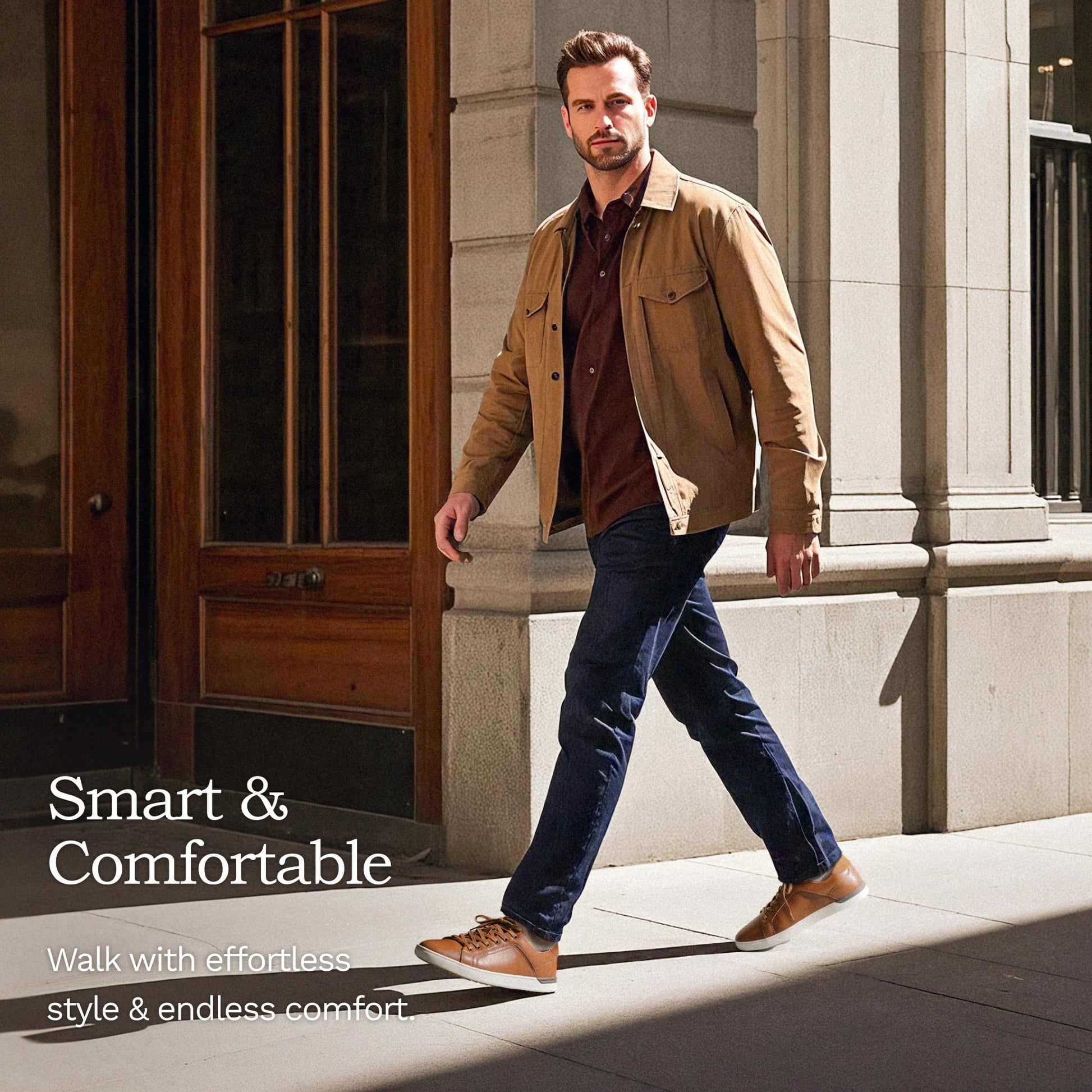 Bruno Marc Men's Casual Dress Sneakers Fashion Oxfords Skate Shoes for Men,Size 11W,Brown,SBFS211MWIDE