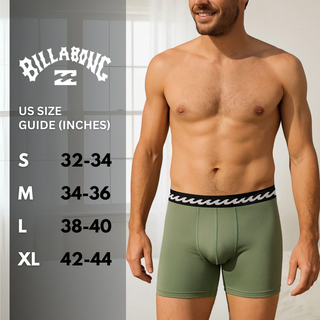 Billabong Mens Underwear 5 Pack Microfiber Performance Boxer Briefs for Men