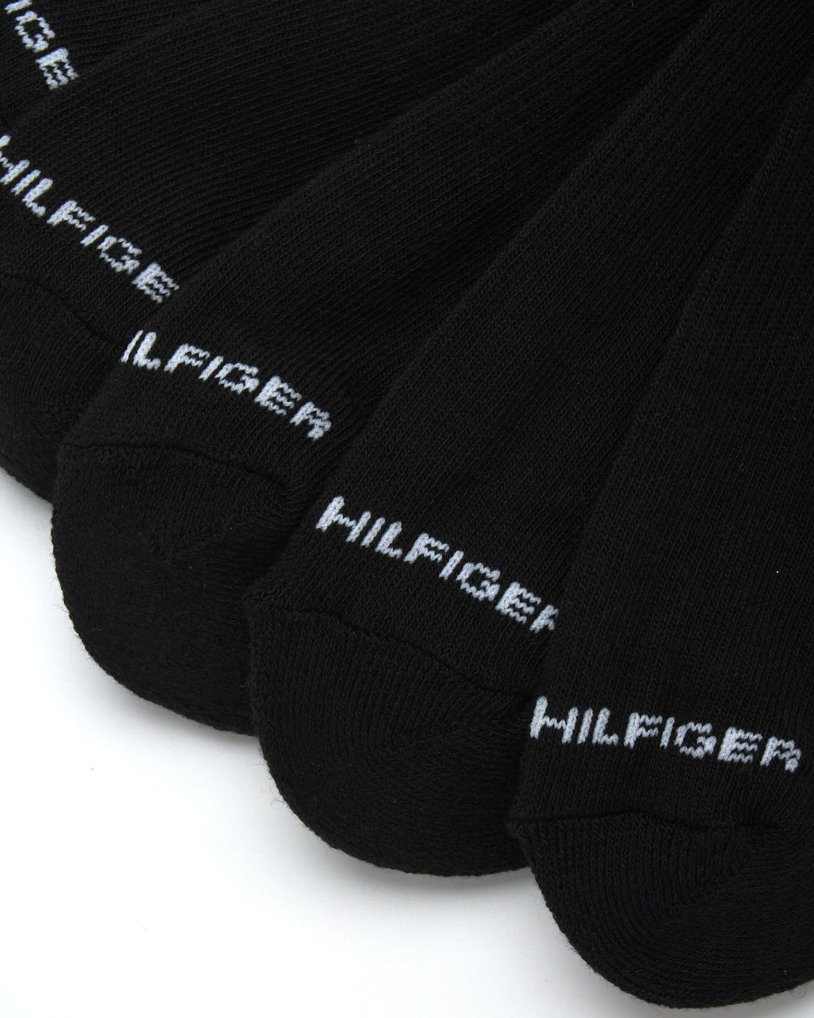 Tommy Hilfiger Men's Crew Socks - 12 Pack Performance Cushion Comfort Crew Socks - Breathable Athletic Socks for Men, Size 7-12, Pure Black