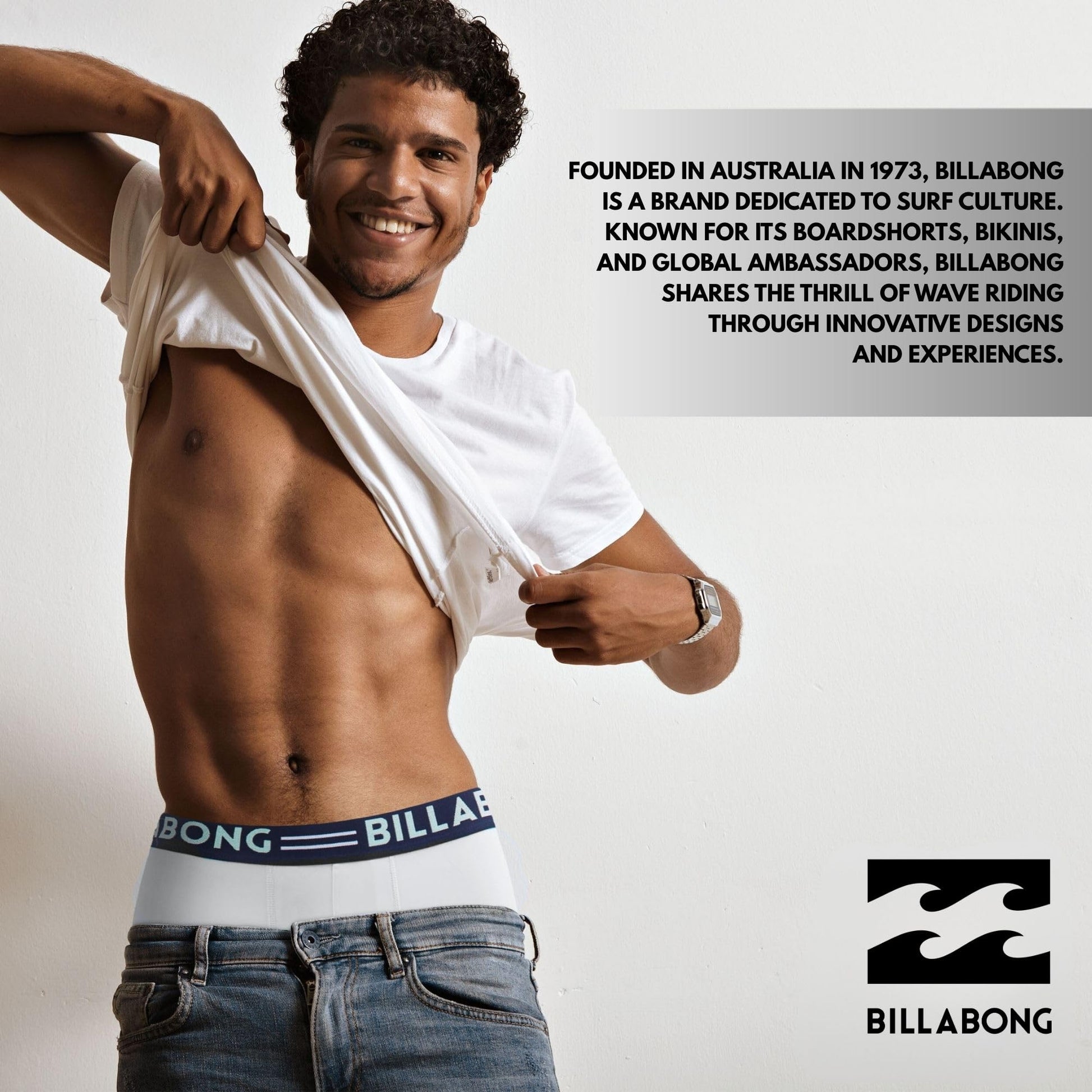 Billabong Mens Underwear 5 Pack Microfiber Performance Boxer Briefs for Men