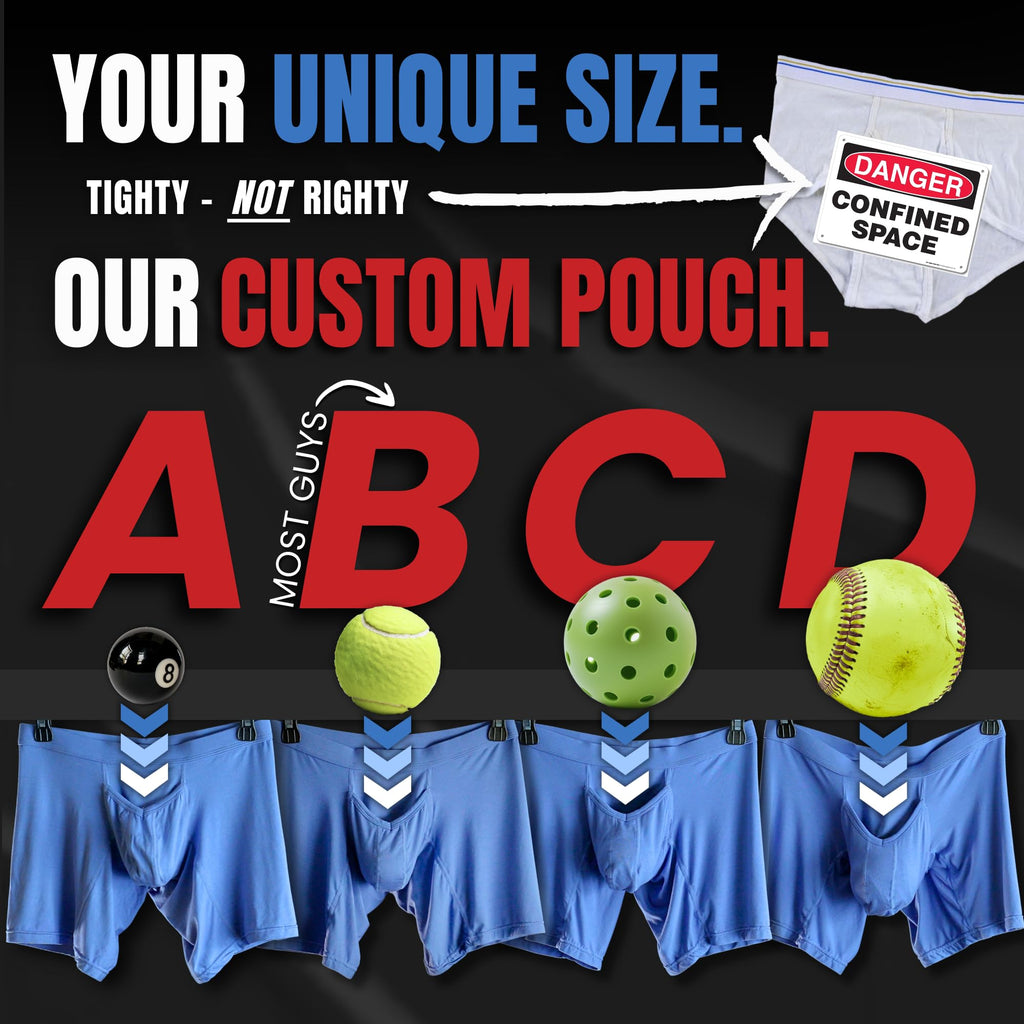 Real Men 7in Modal Boxer Briefs V-Fly B Pouch Lrg 3pk Blu/HthrGry/SltGry Mens Black Underwear Men Mens Black Boxer Briefs Best Bulge Enhancing Underwear