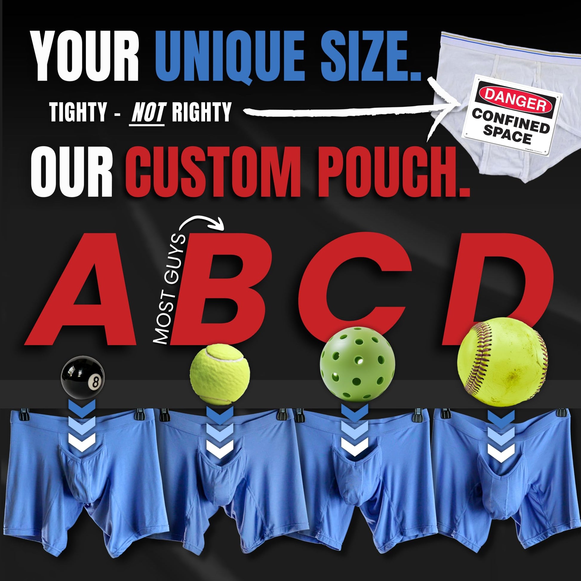 Real Men 7in Modal Boxer Briefs V-Fly B Pouch Lrg 3pk Blu/HthrGry/SltGry Mens Black Underwear Men Mens Black Boxer Briefs Best Bulge Enhancing Underwear