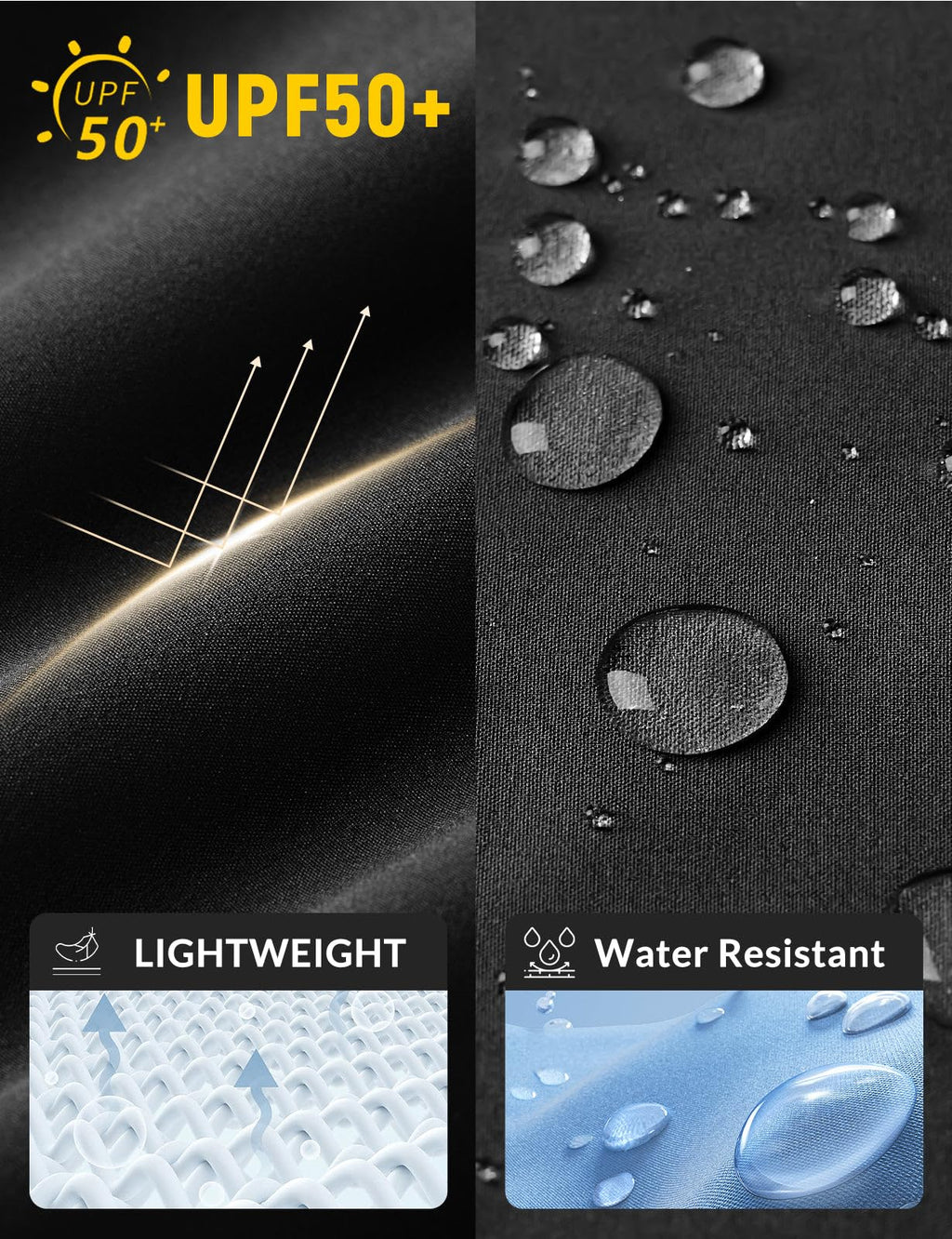 baleaf Plus Size Pants for Women Hiking Cargo Water Resistant UPF 50+ Cargo Joggers Zipper Pockets Black 3XL