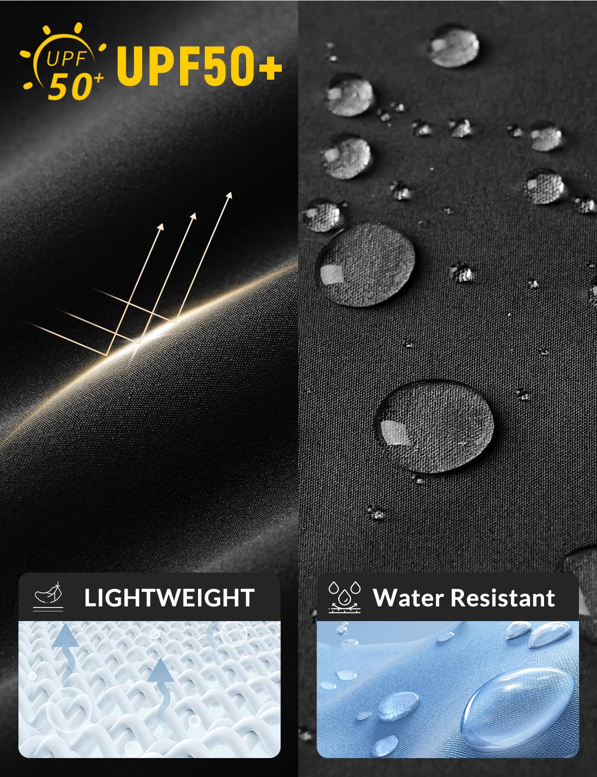 baleaf Plus Size Pants for Women Hiking Cargo Water Resistant UPF 50+ Cargo Joggers Zipper Pockets Black 3XL