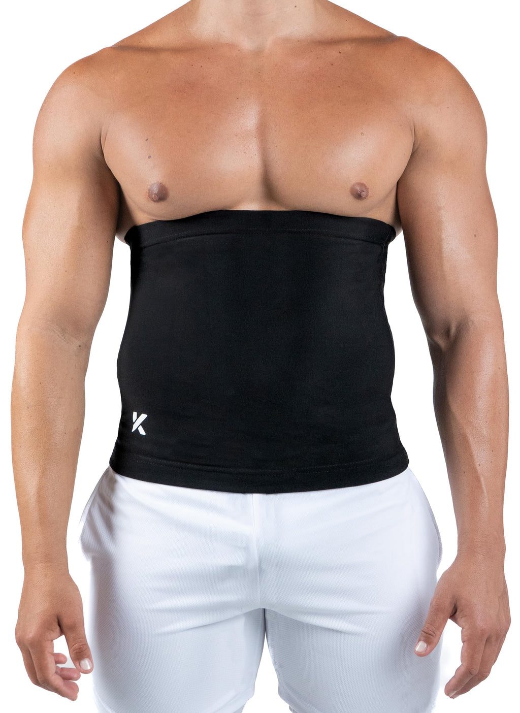 Kewlioo Men's Heat Trapping Waist Toner - Waist Trimmer Trainer Belt for Men - Comfortable & Discreet Waist Slimming Thermo Sauna Belt, Neoprene-Free Waist Cincher (Black, XL)