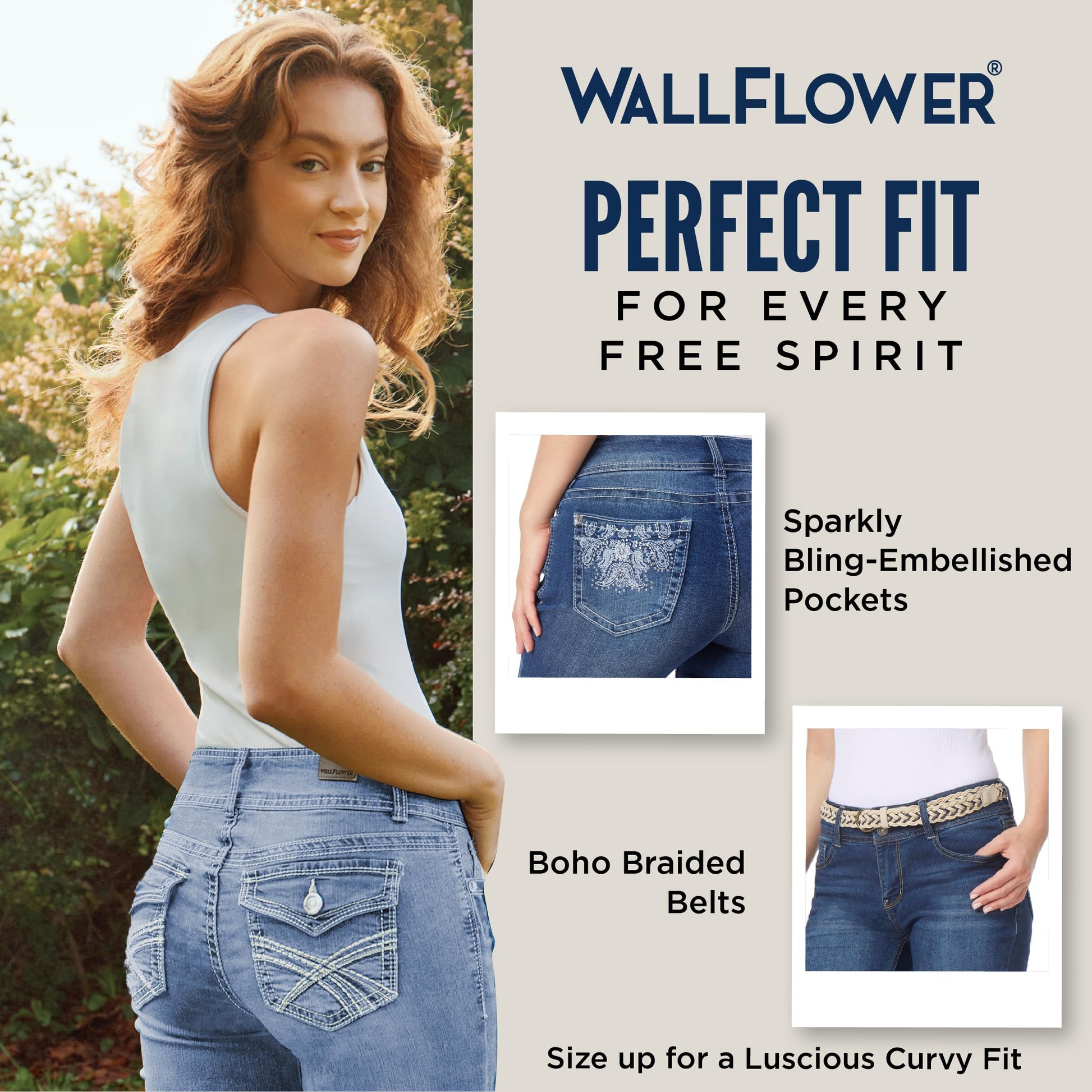 WallFlower womens Luscious Curvy Mid-rise Bling and Belted Insta Stretch Juniors (Standard Plus) Denim Shorts, Betsy Midi, 11 US