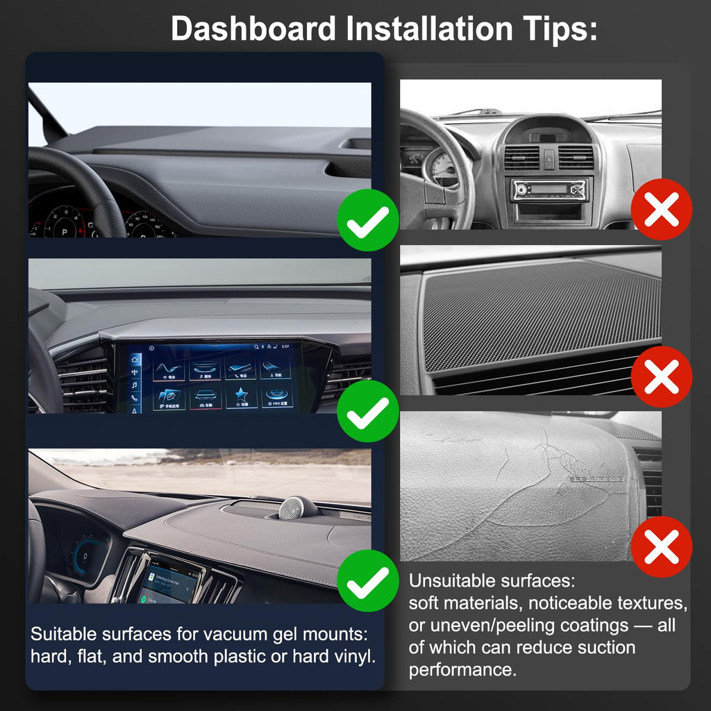 Jikasho Vacuum Magnetic Suction Phone Holder, Foldable and Retractable Hands-Free Suction Cup Phone Mount for Car/Gym/Mirror/Smooth Surface, Compatible with iPhone Android and All Smartphones (Black)