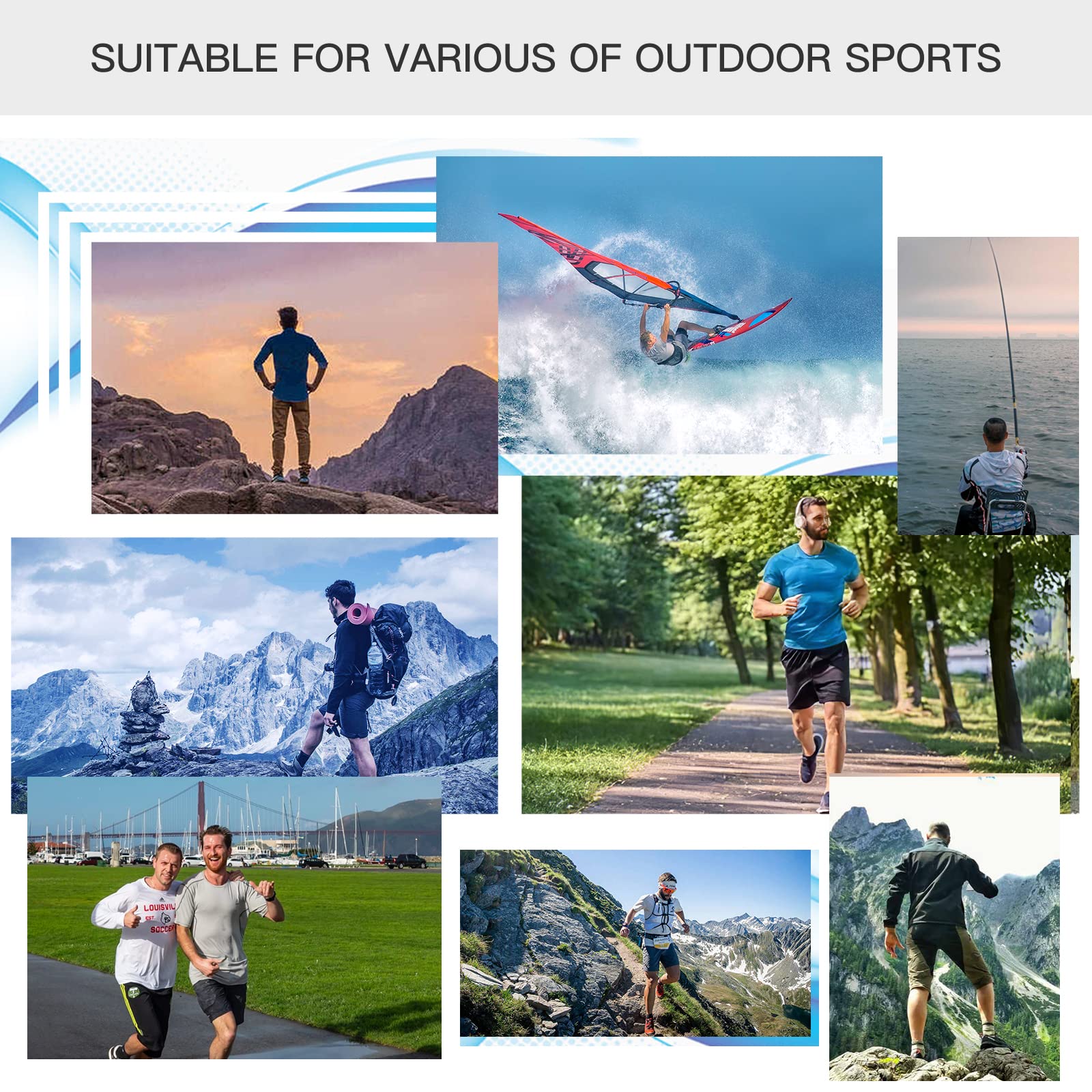 Men's Full Zip UPF 50+ Sun Protection Hoodie Long Sleeve Shirts with Pockets Light Jacket Lightweight Hoodies for Men White Medium