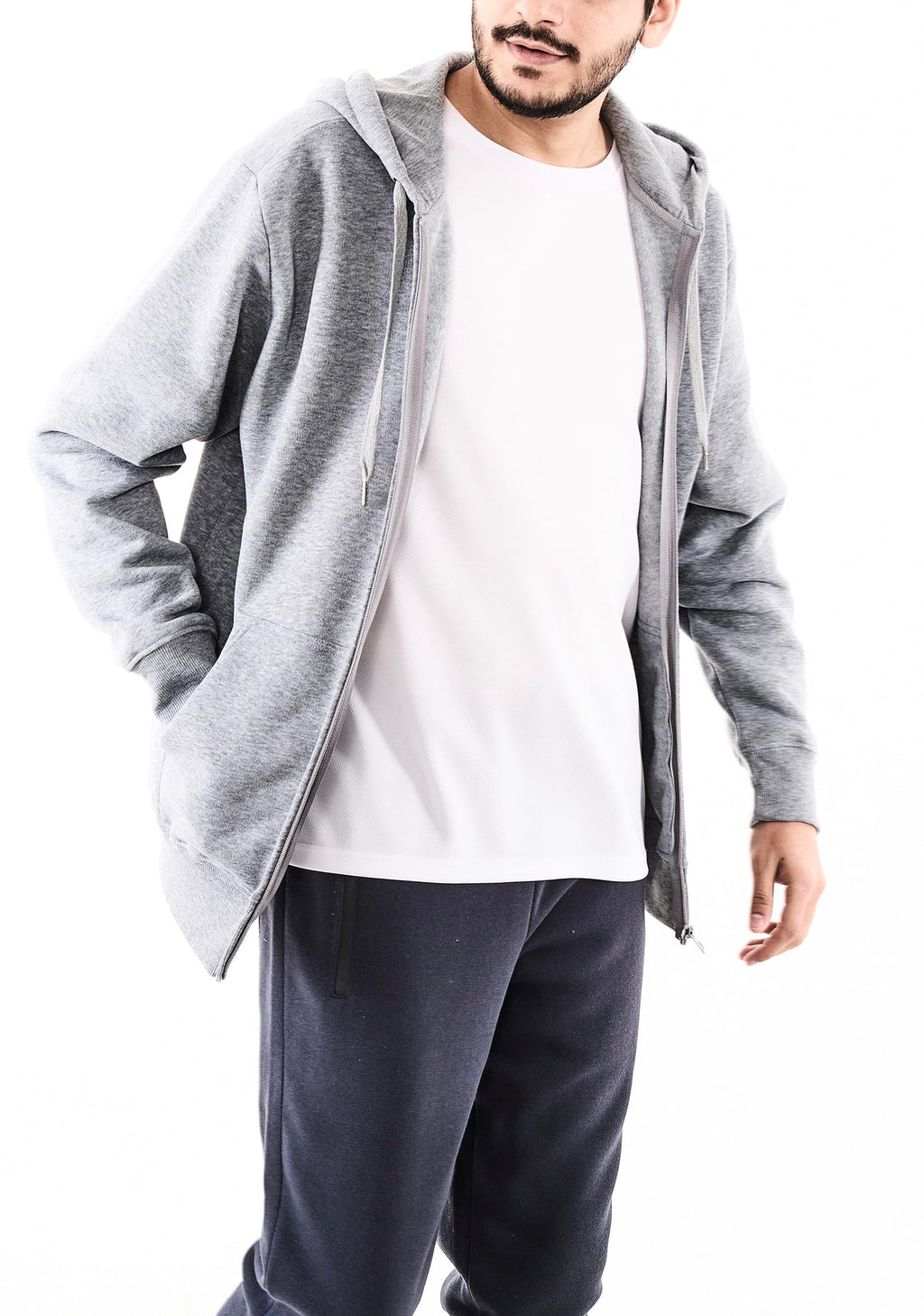 WHITE PEAK TRADING COMPANY 3 Pack Mens Fleece Hoodie Long Sleeve Lightweight Athletic Workout Sweatshirt for Men with Pockets