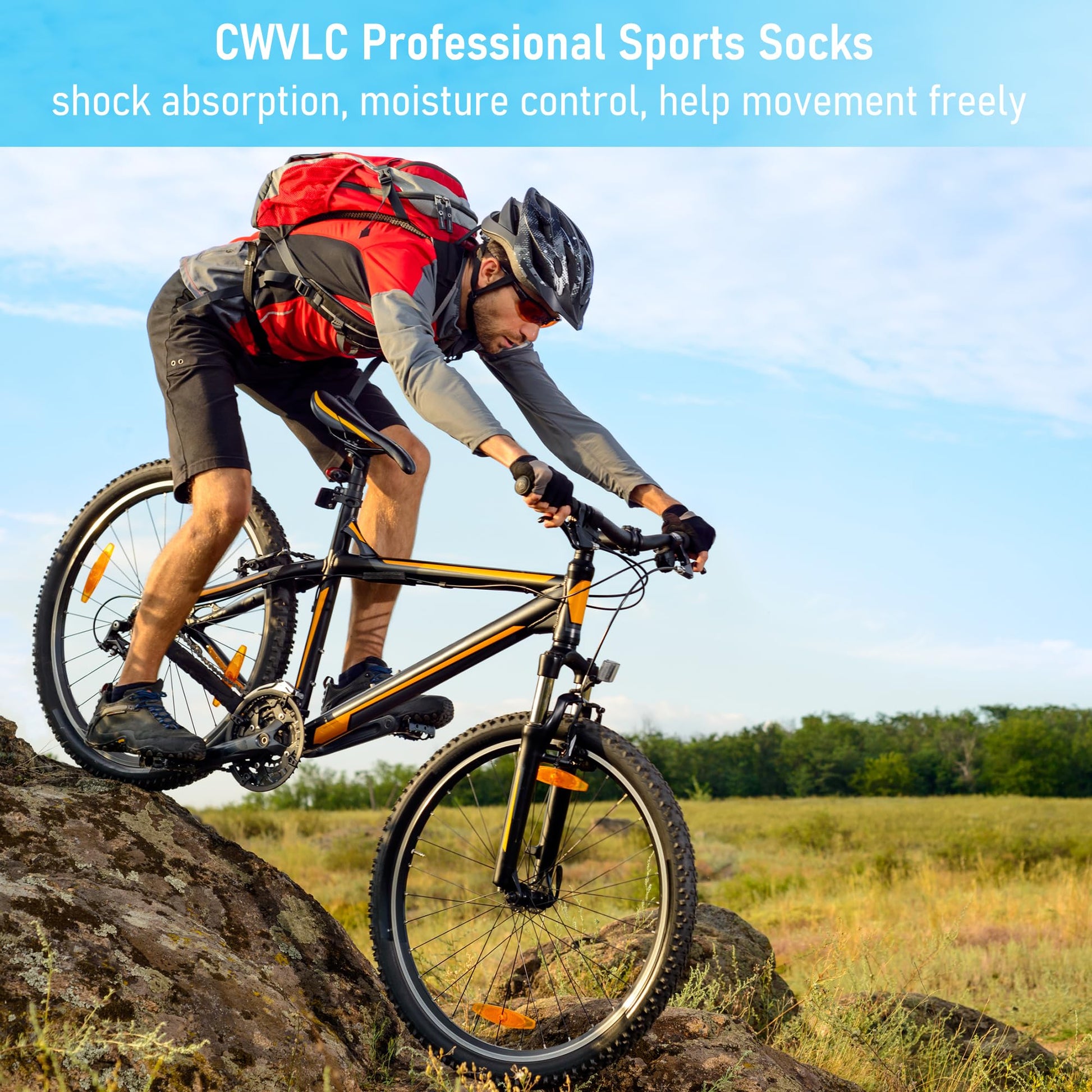 CWVLC Unisex Cushioned Compression Athletic Ankle Socks Multipack, 6-pairs Charcoal Watermelon White, L (10.5-13 W US/ 9-11.5 M US)